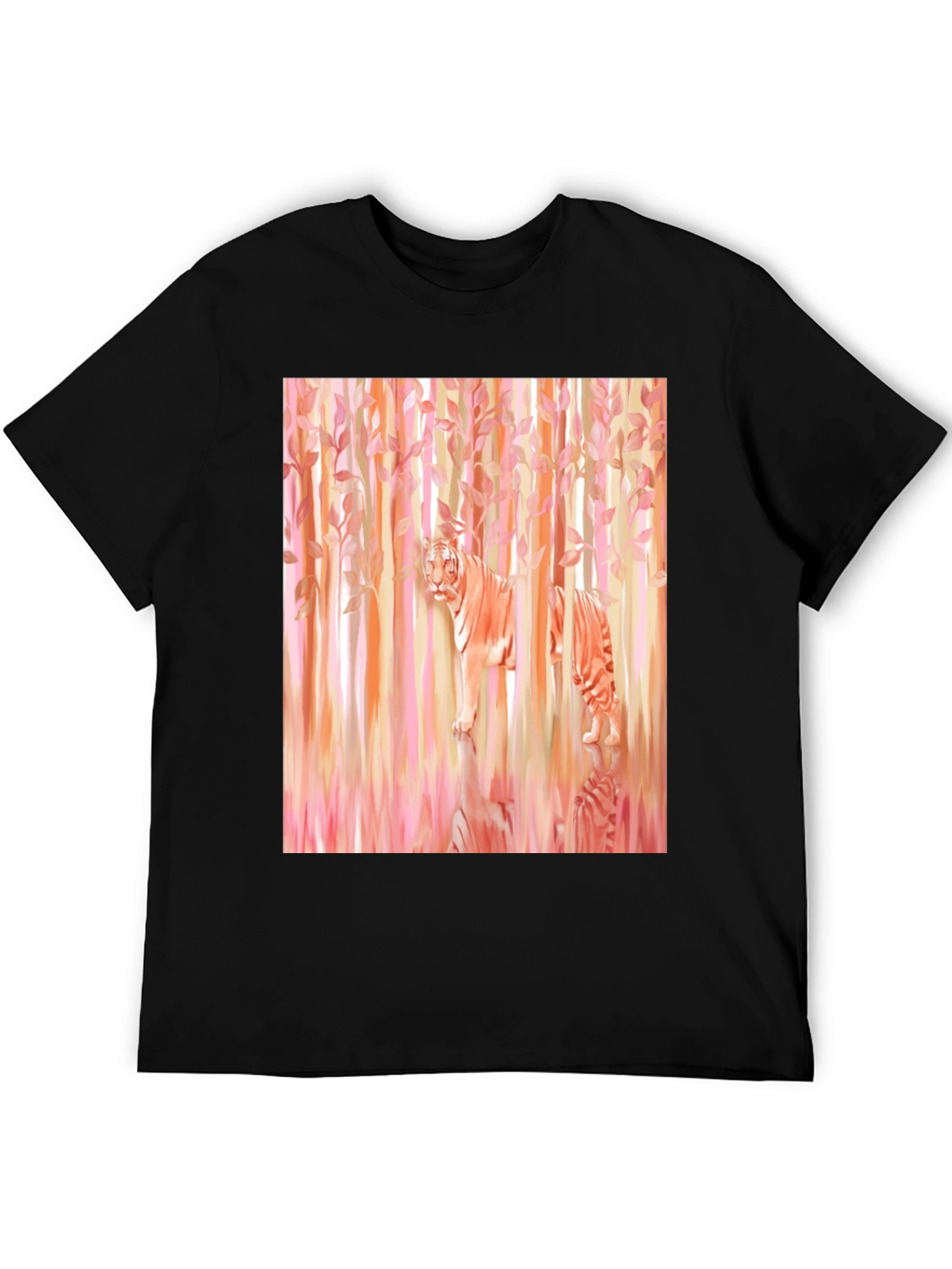 Tiger in Woods Graphic Tee - Black