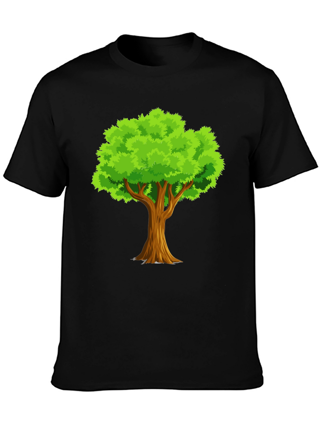 Mens Black Tree Graphic T-Shirt