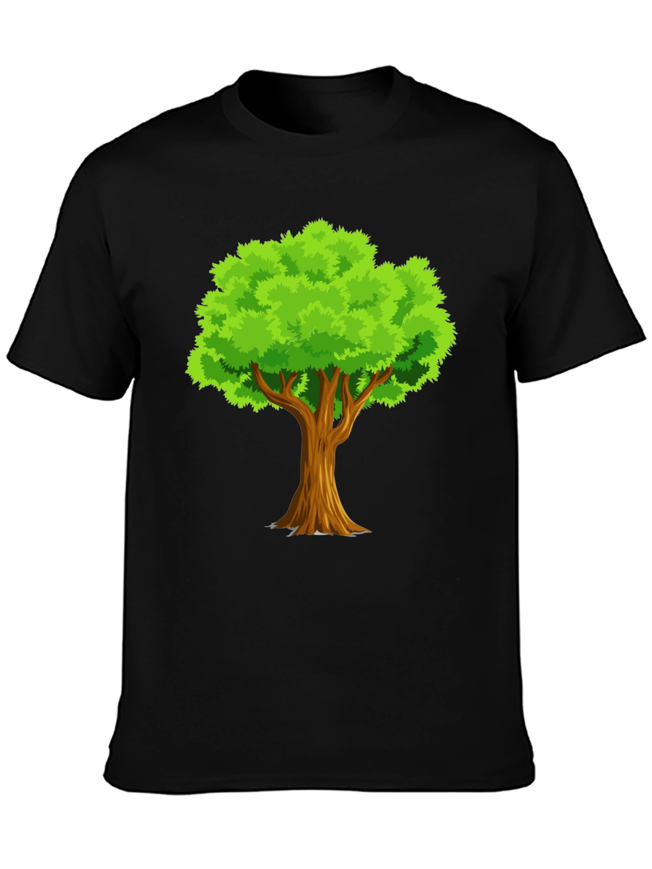 Mens Black Tree Graphic T-Shirt