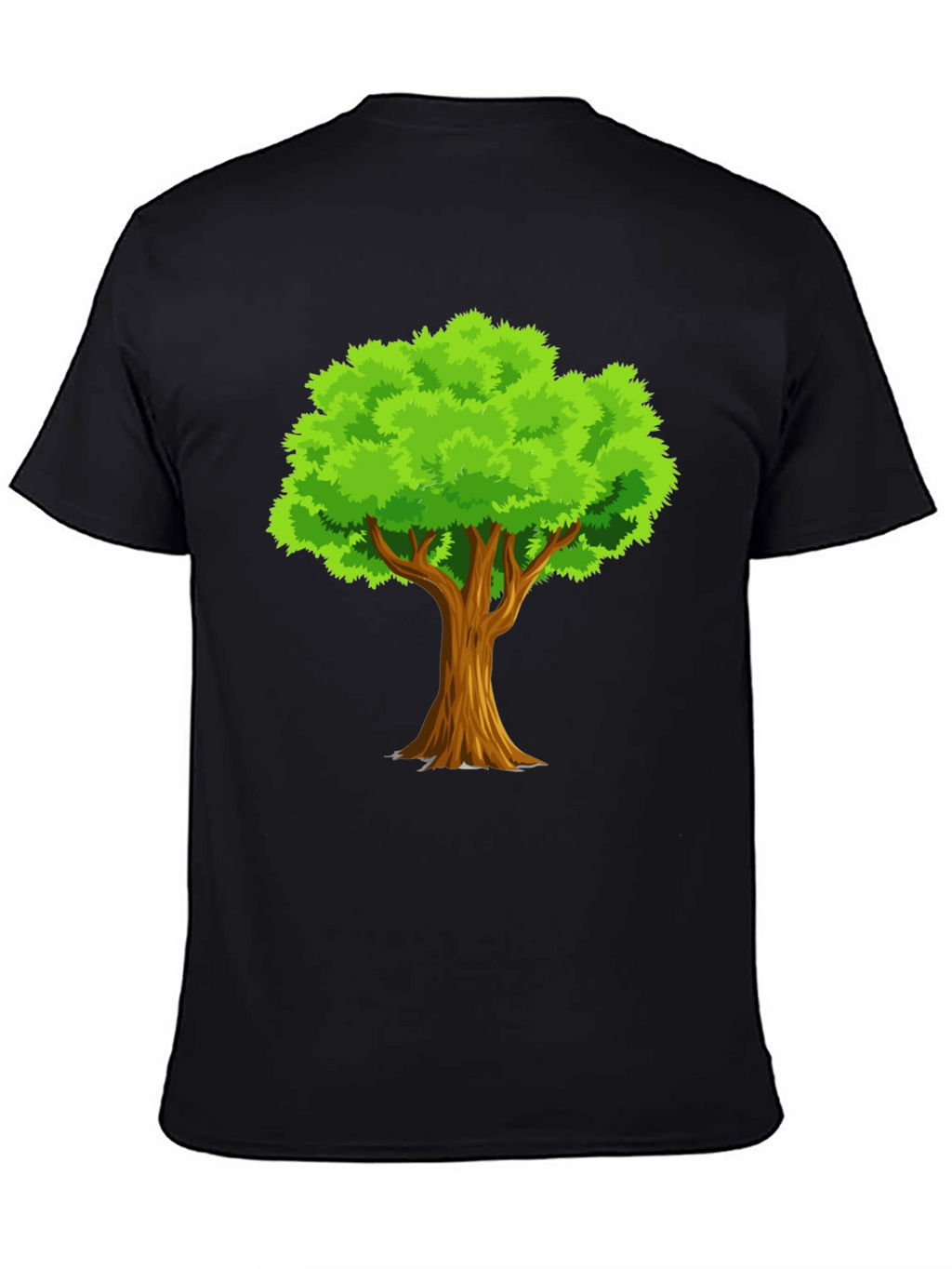 Mens Black Tree Graphic T-Shirt