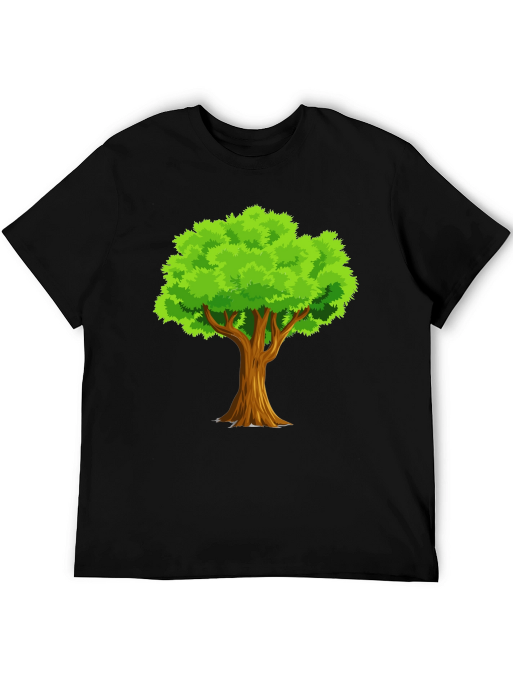 Mens Black Tree Graphic T-Shirt