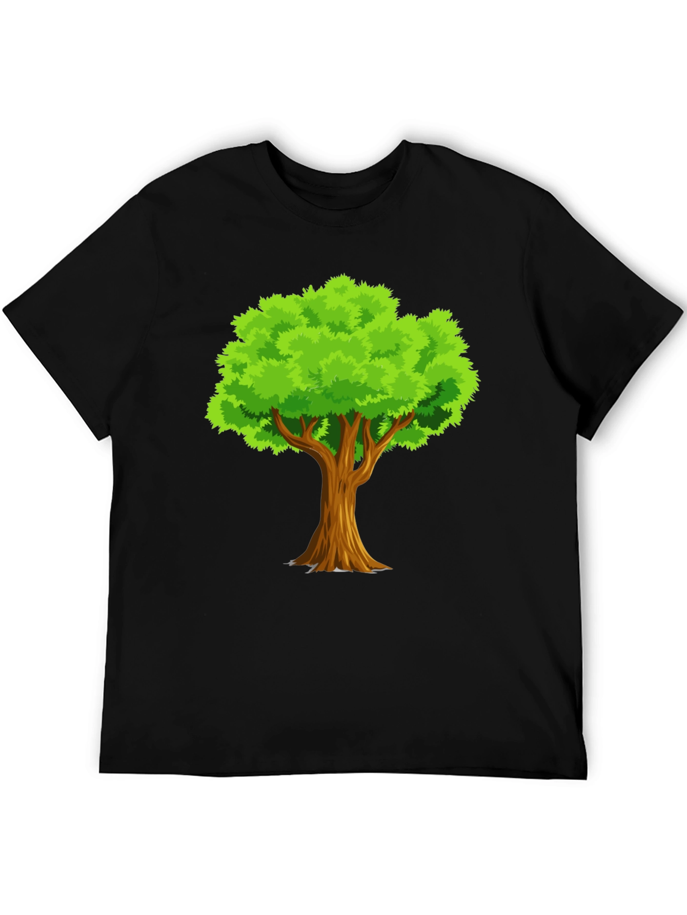 Mens Black Tree Graphic T-Shirt