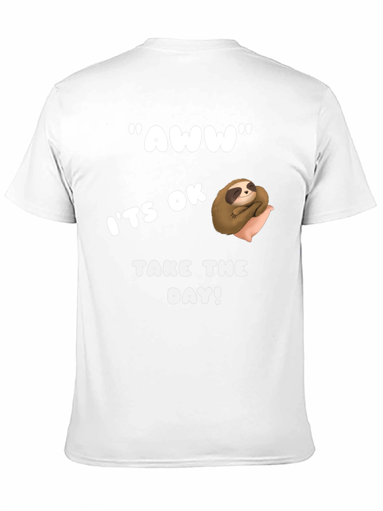 Relaxed Sloth Graphic Tee - Take the Day!