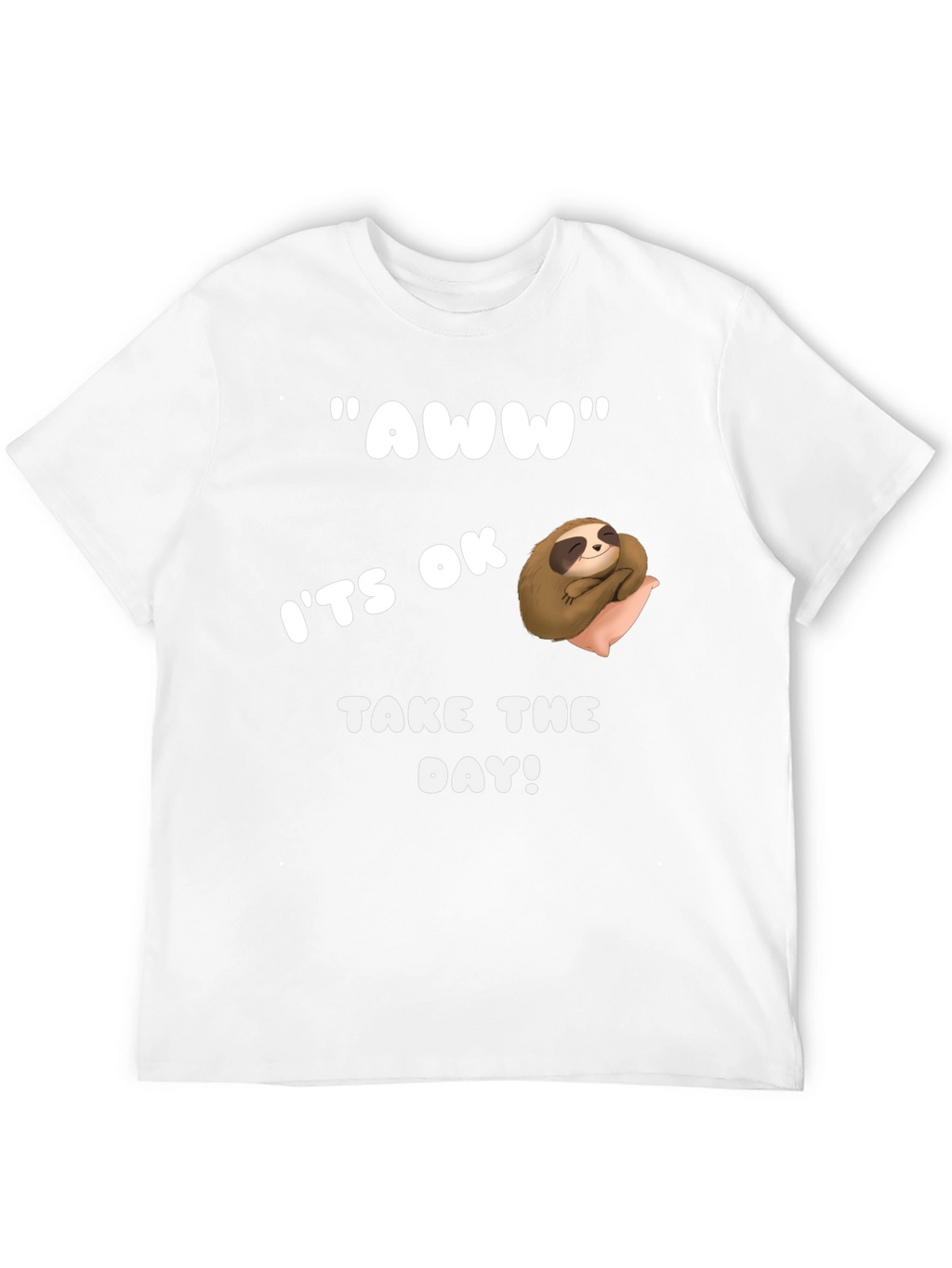 Relaxed Sloth Graphic Tee - Take the Day!