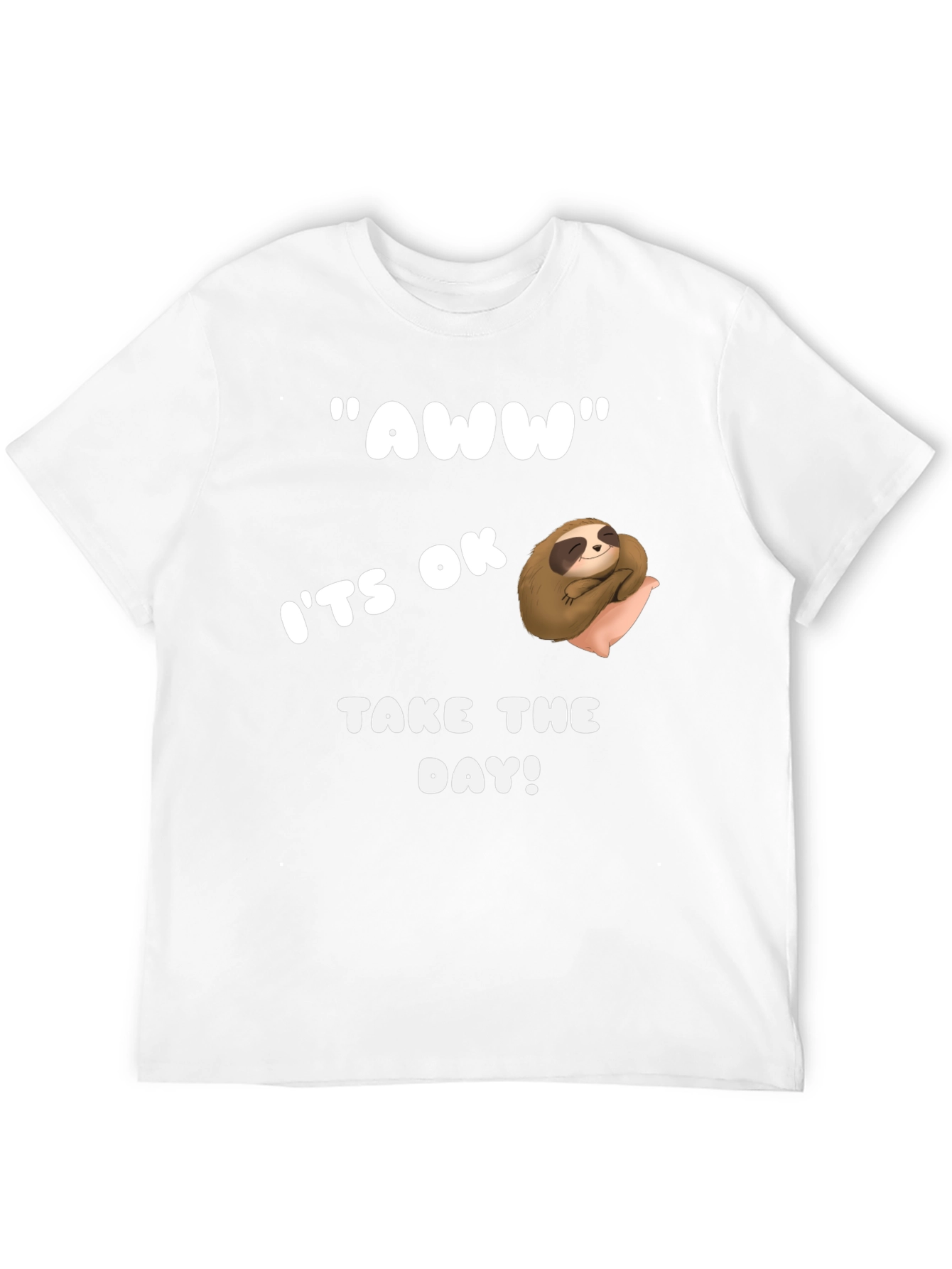 Relaxed Sloth Graphic Tee - Take the Day!