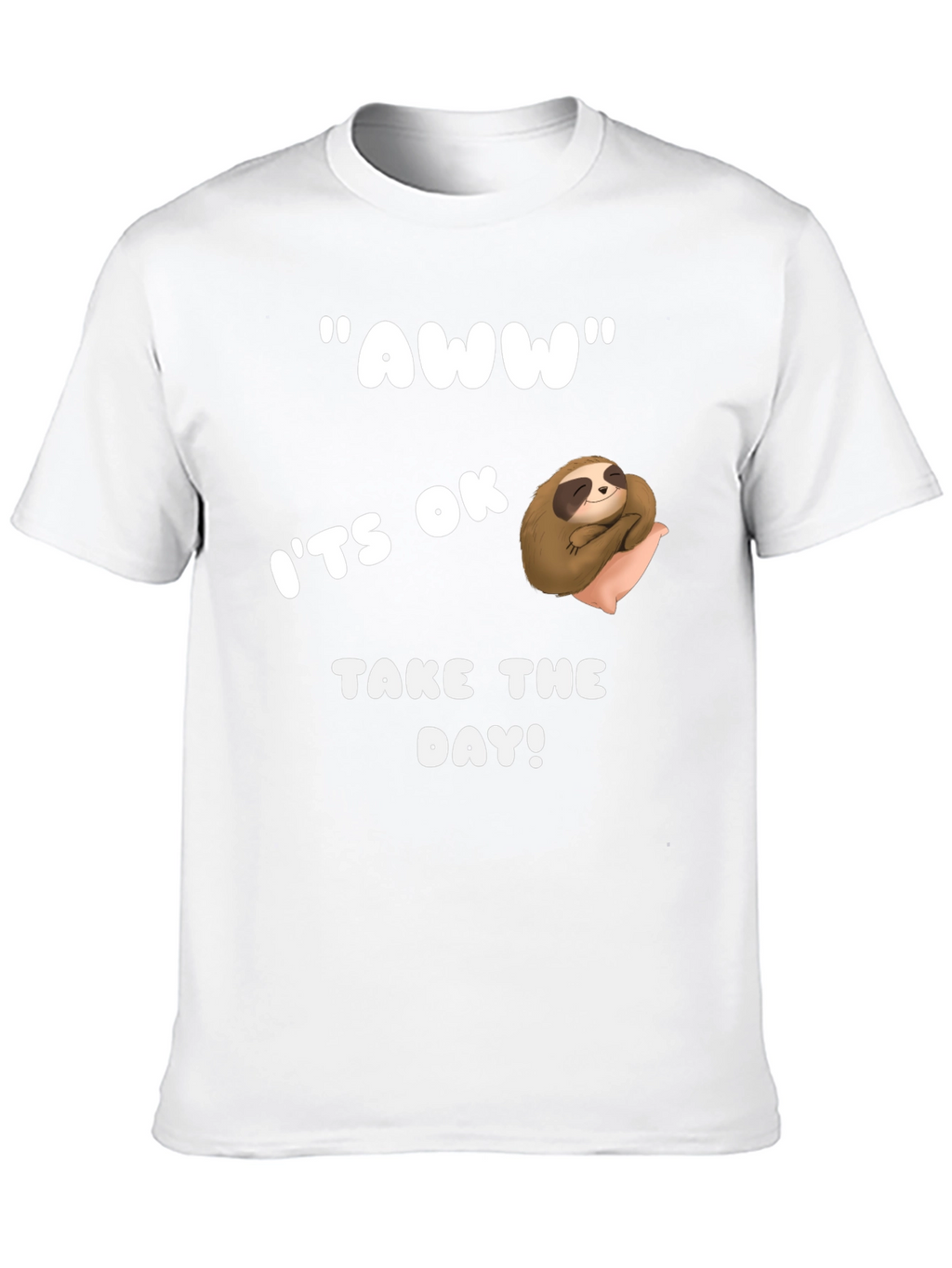 Relaxed Sloth Graphic Tee - Take the Day!