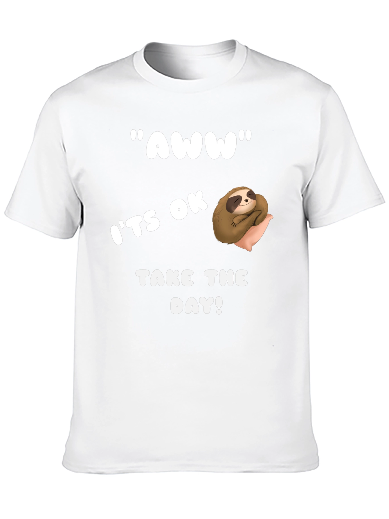 Relaxed Sloth Graphic Tee - Take the Day!