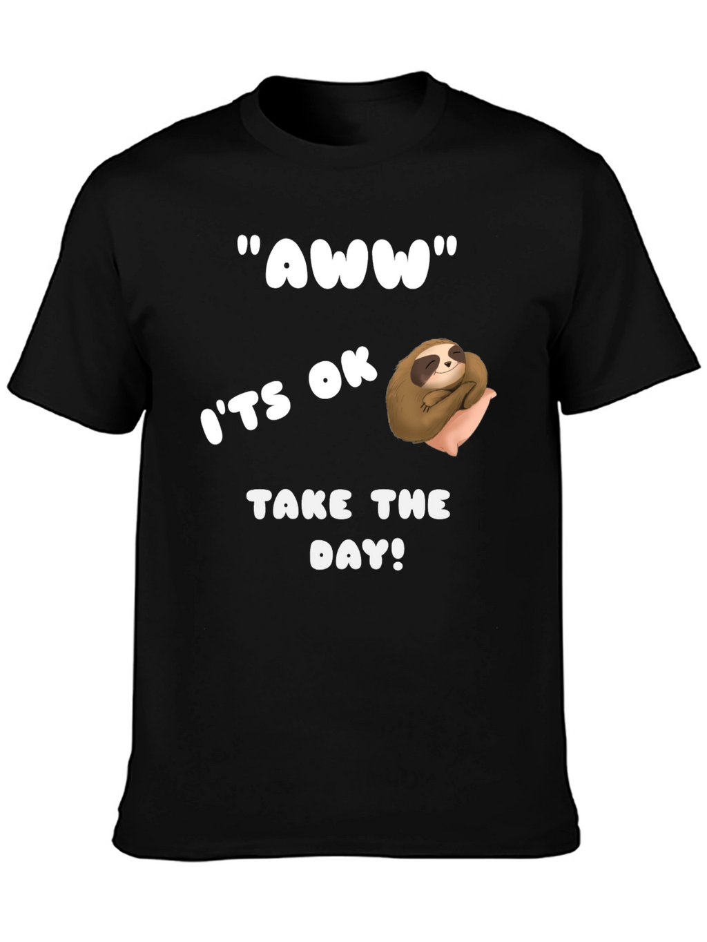 Relaxed Sloth Graphic Tee - Take the Day!