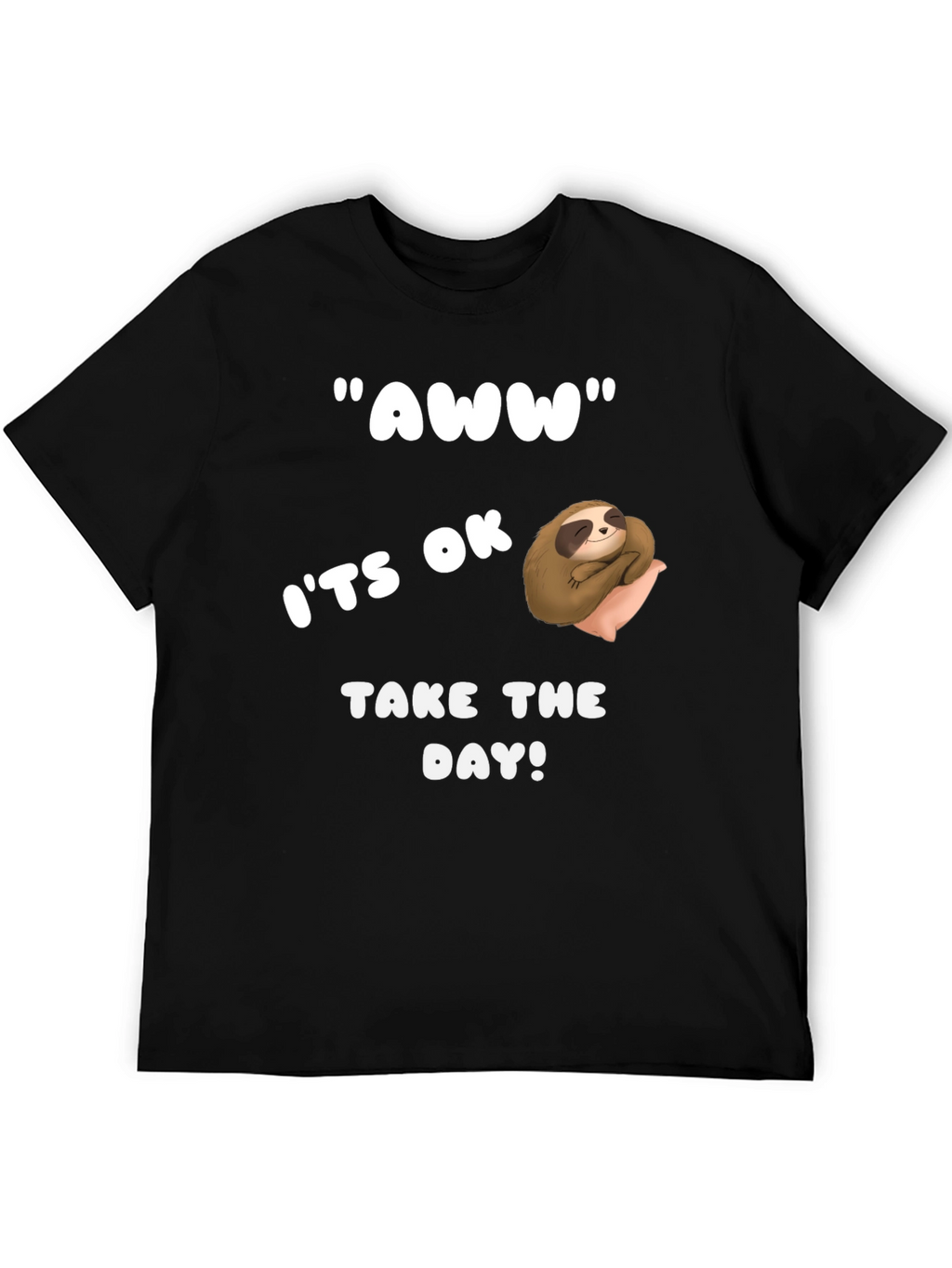 Relaxed Sloth Graphic Tee - Take the Day!