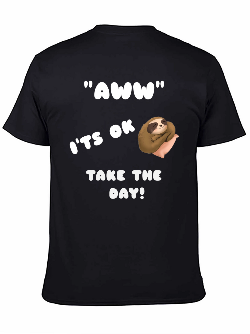 Relaxed Sloth Graphic Tee - Take the Day!