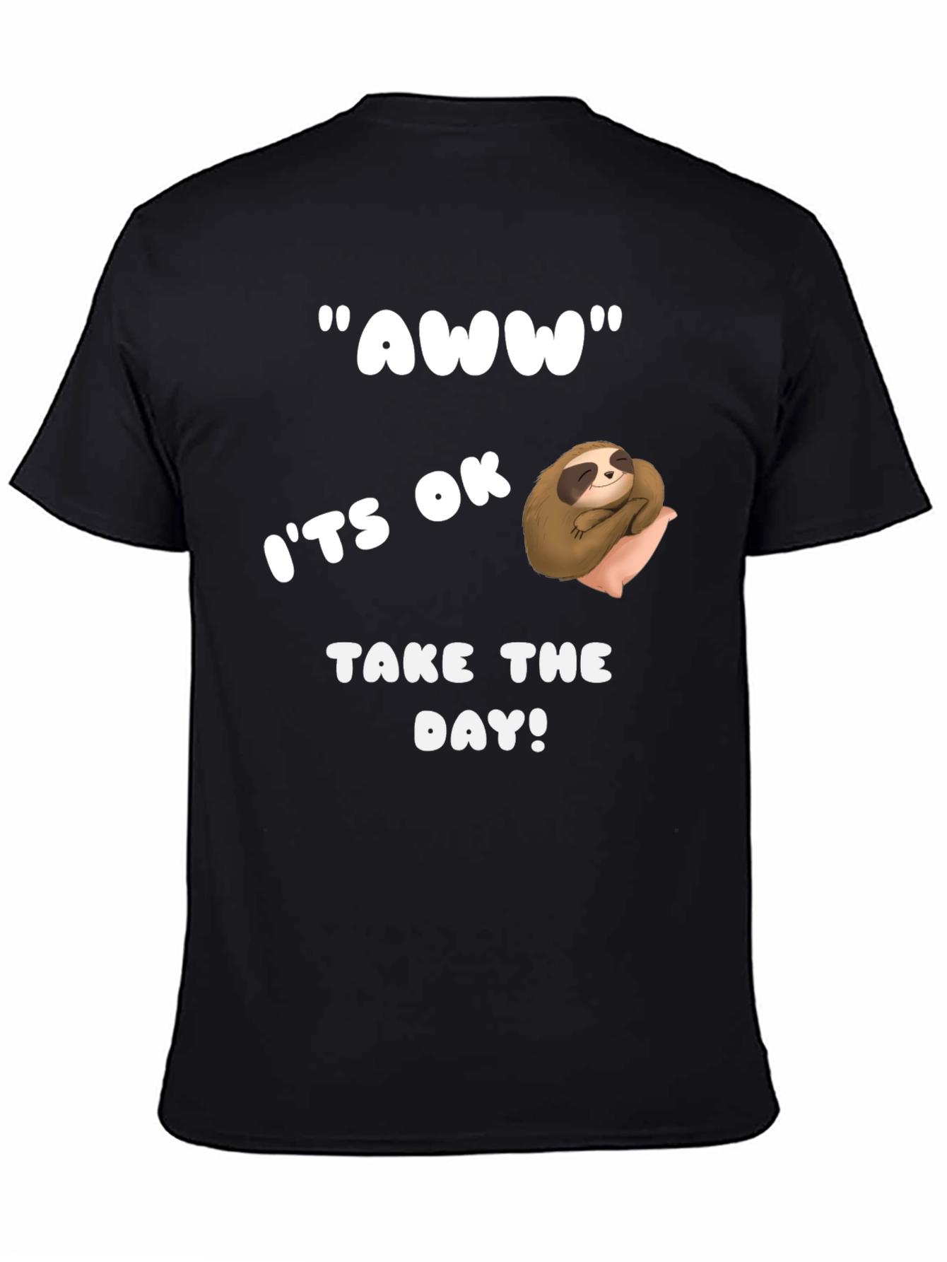 Relaxed Sloth Graphic Tee - Take the Day!