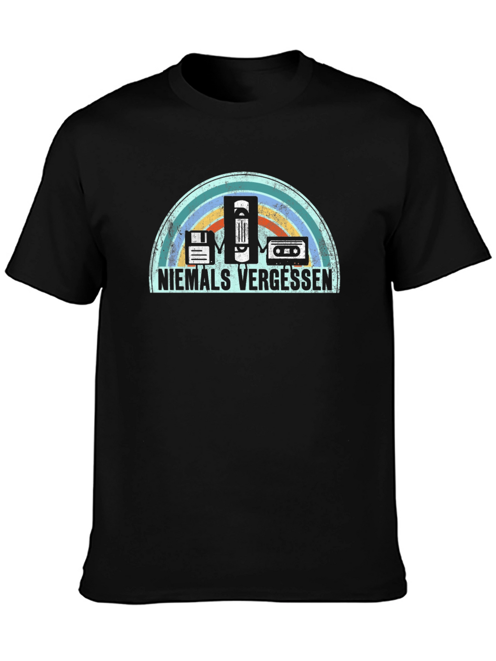 Niemals Vergessen Retro Tech T-Shirt