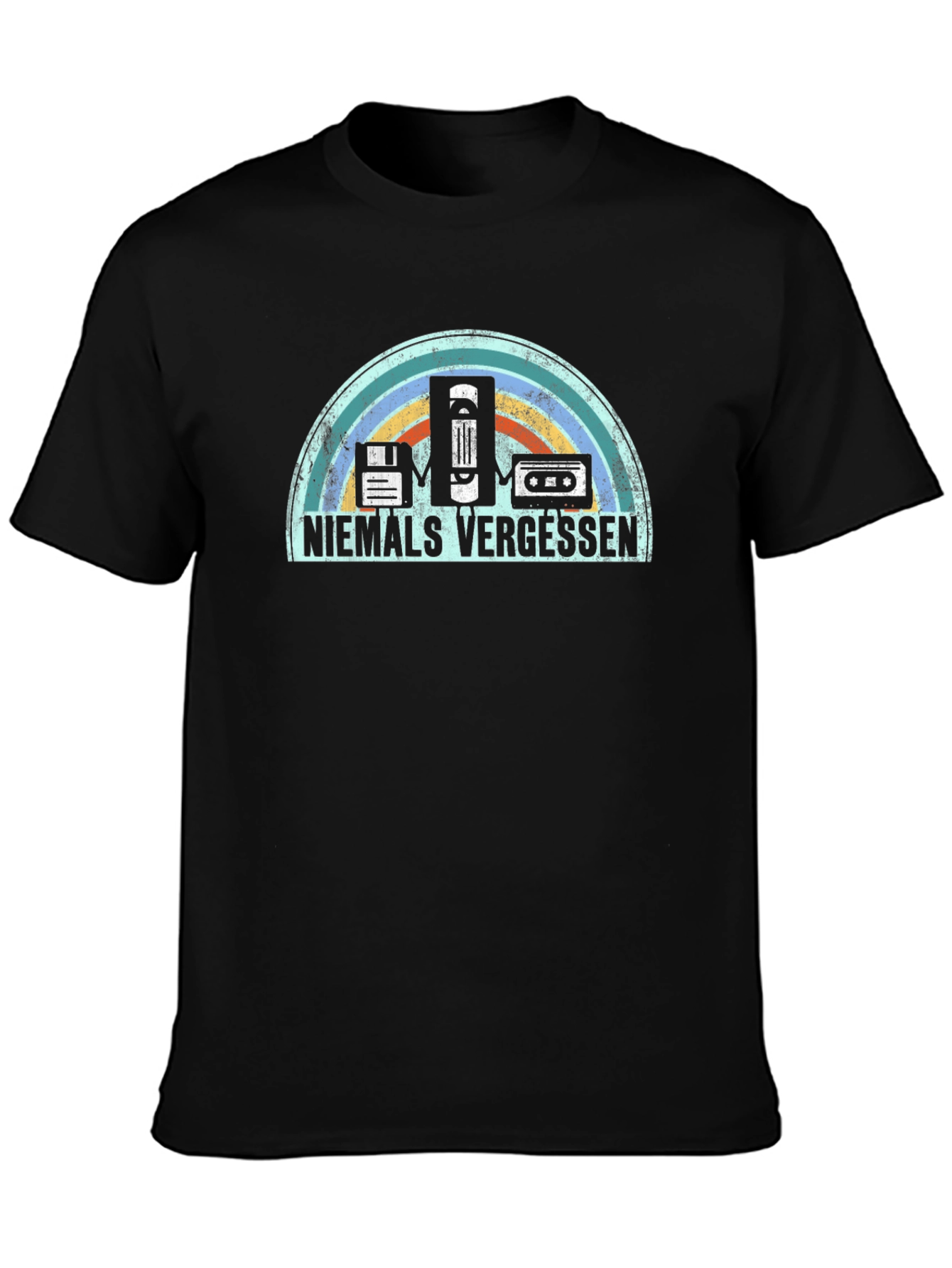 Niemals Vergessen Retro Tech T-Shirt