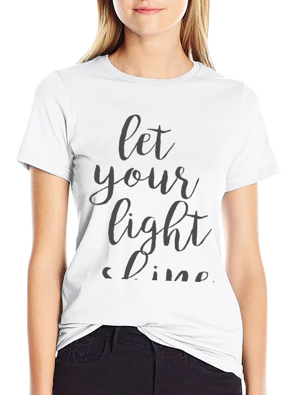Let Your Light Shine Black T-Shirt