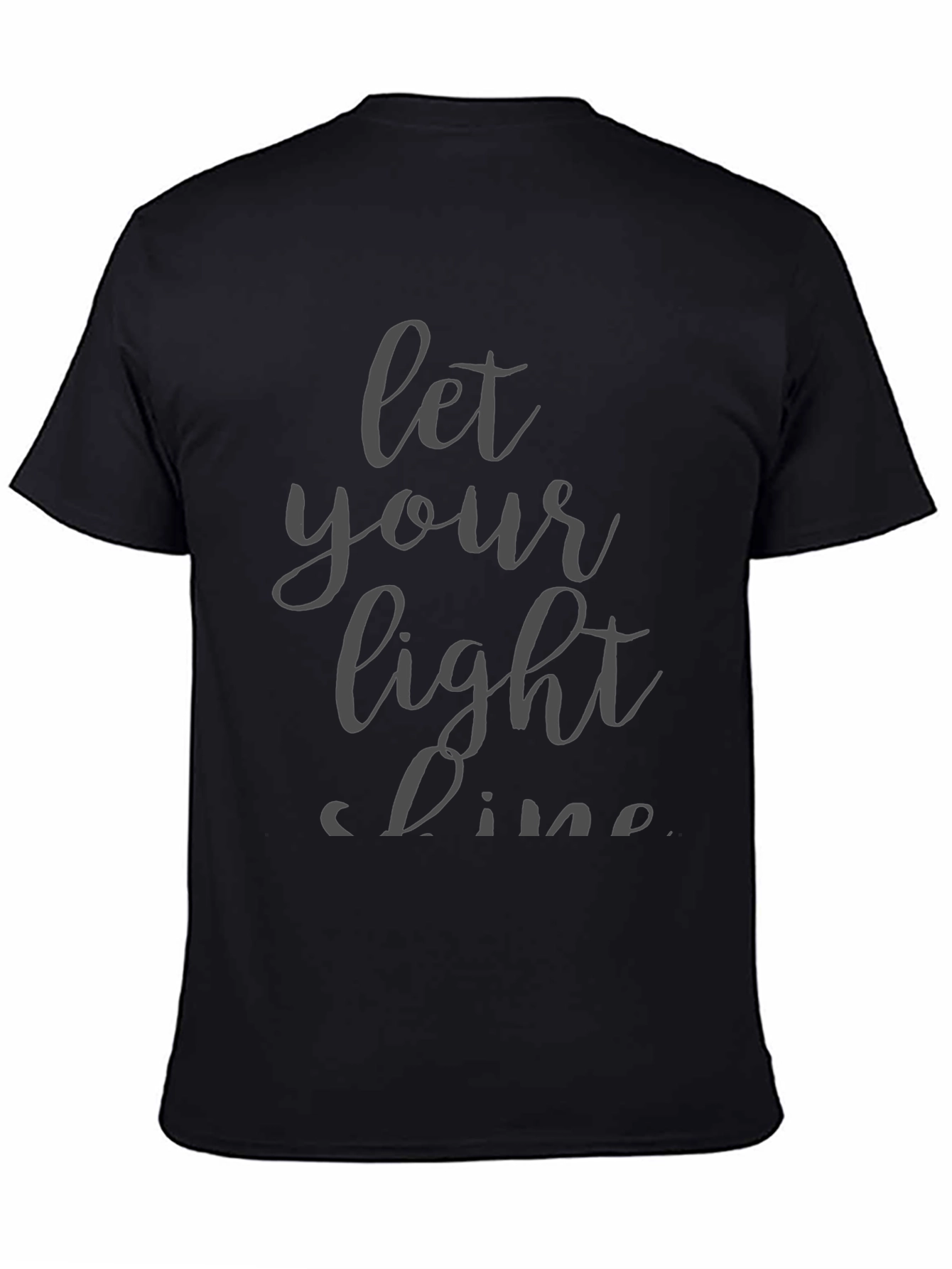 Let Your Light Shine Black T-Shirt