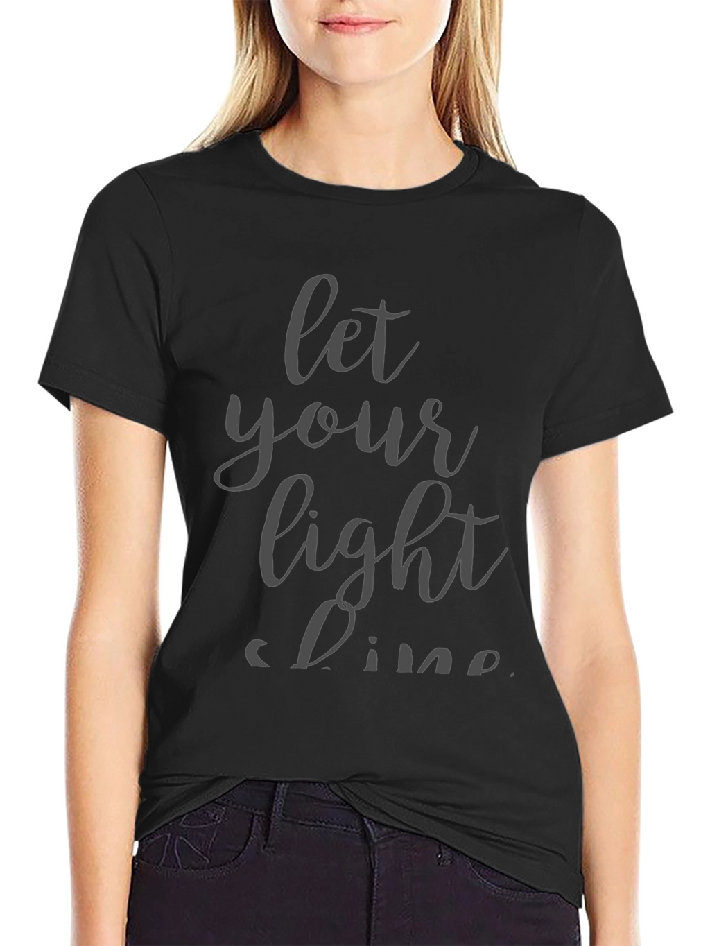 Let Your Light Shine Black T-Shirt