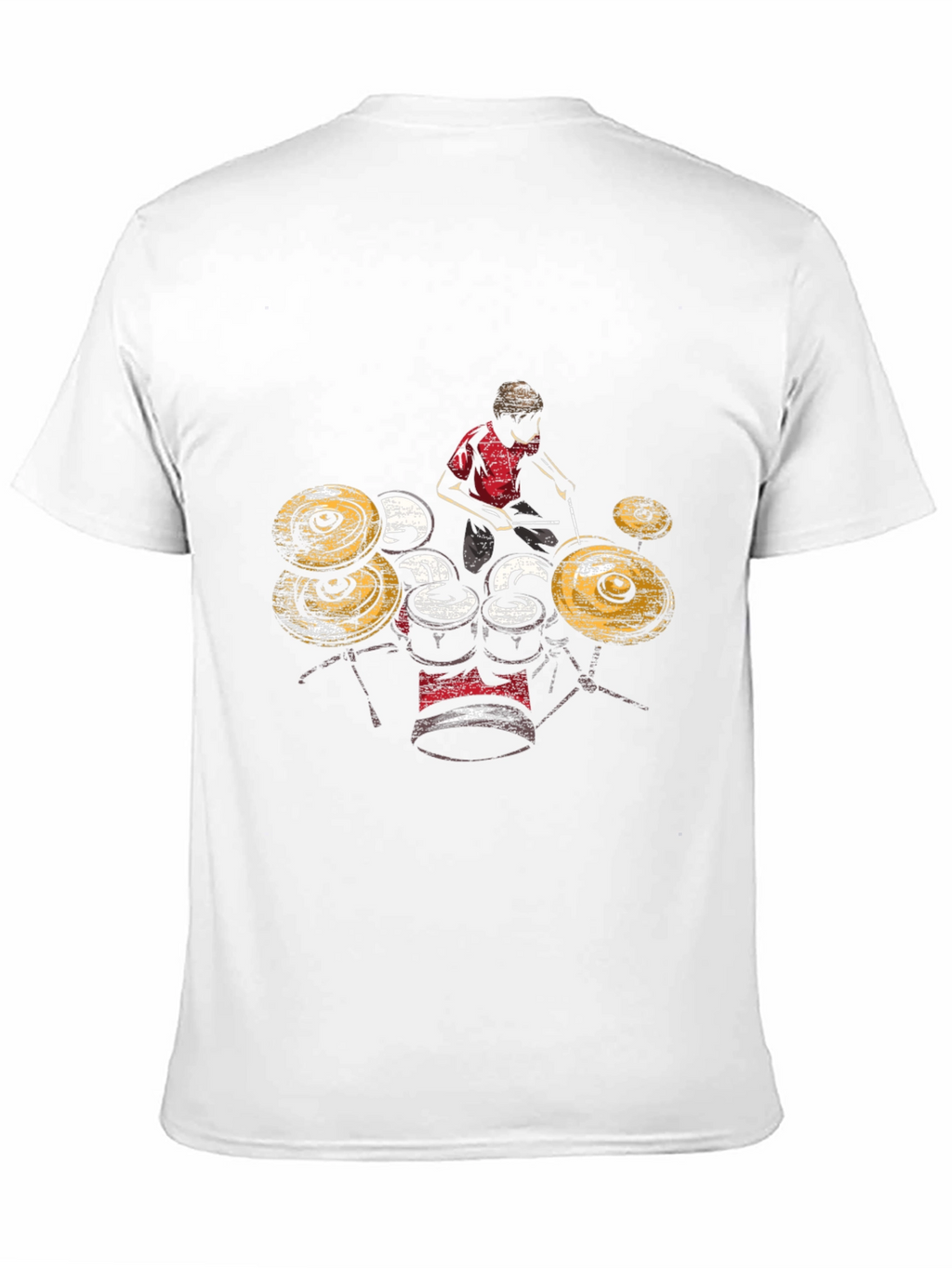 Drummer Graphic T-Shirt - Black Cotton Tee