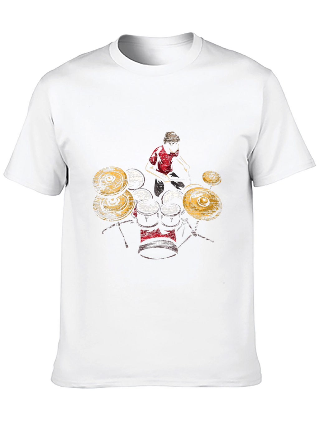 Drummer Graphic T-Shirt - Black Cotton Tee
