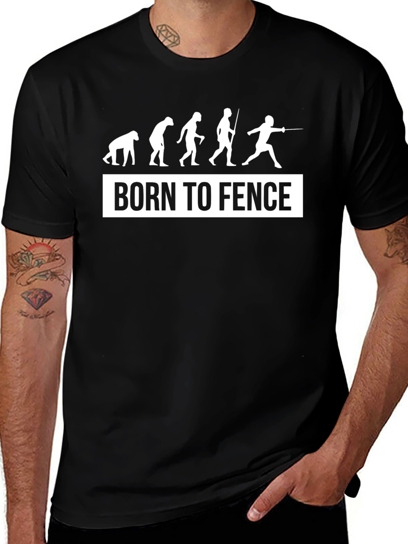 Born to Fence T-Shirt - Evolution Fencing Tee