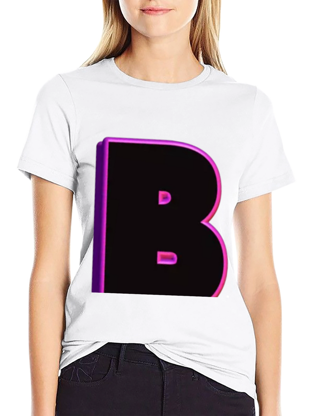Bold B Neon T-Shirt - Black