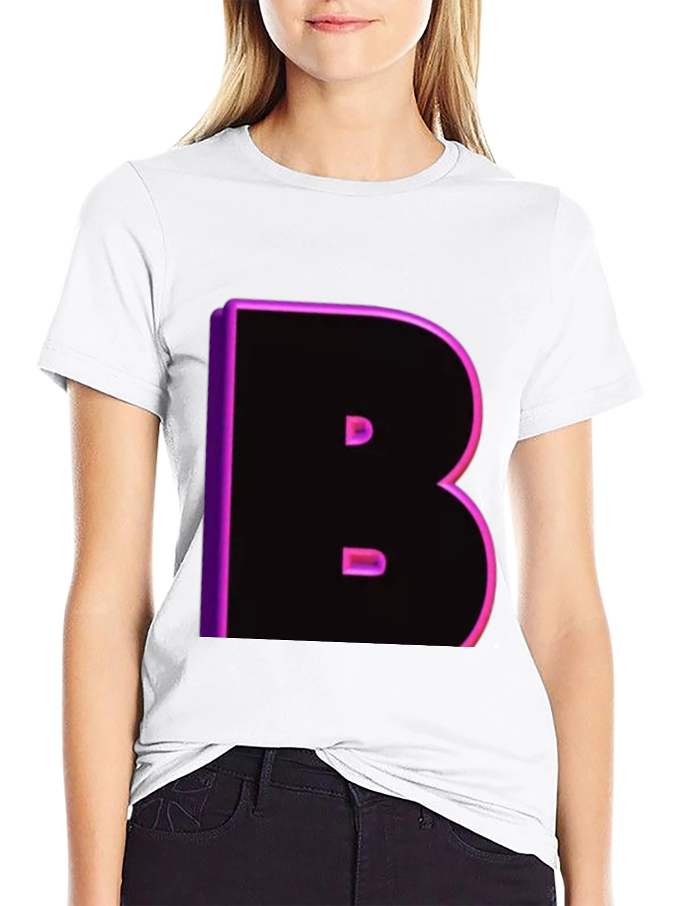 Bold B Neon T-Shirt - Black