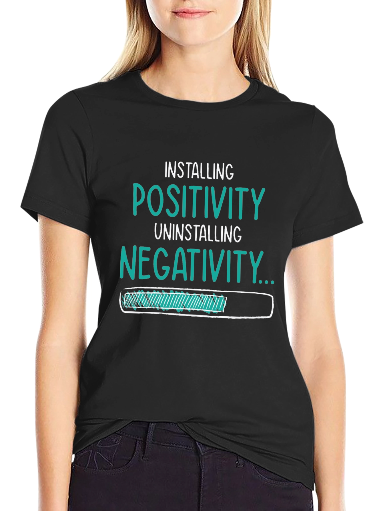 Installing Positivity Graphic T-Shirt