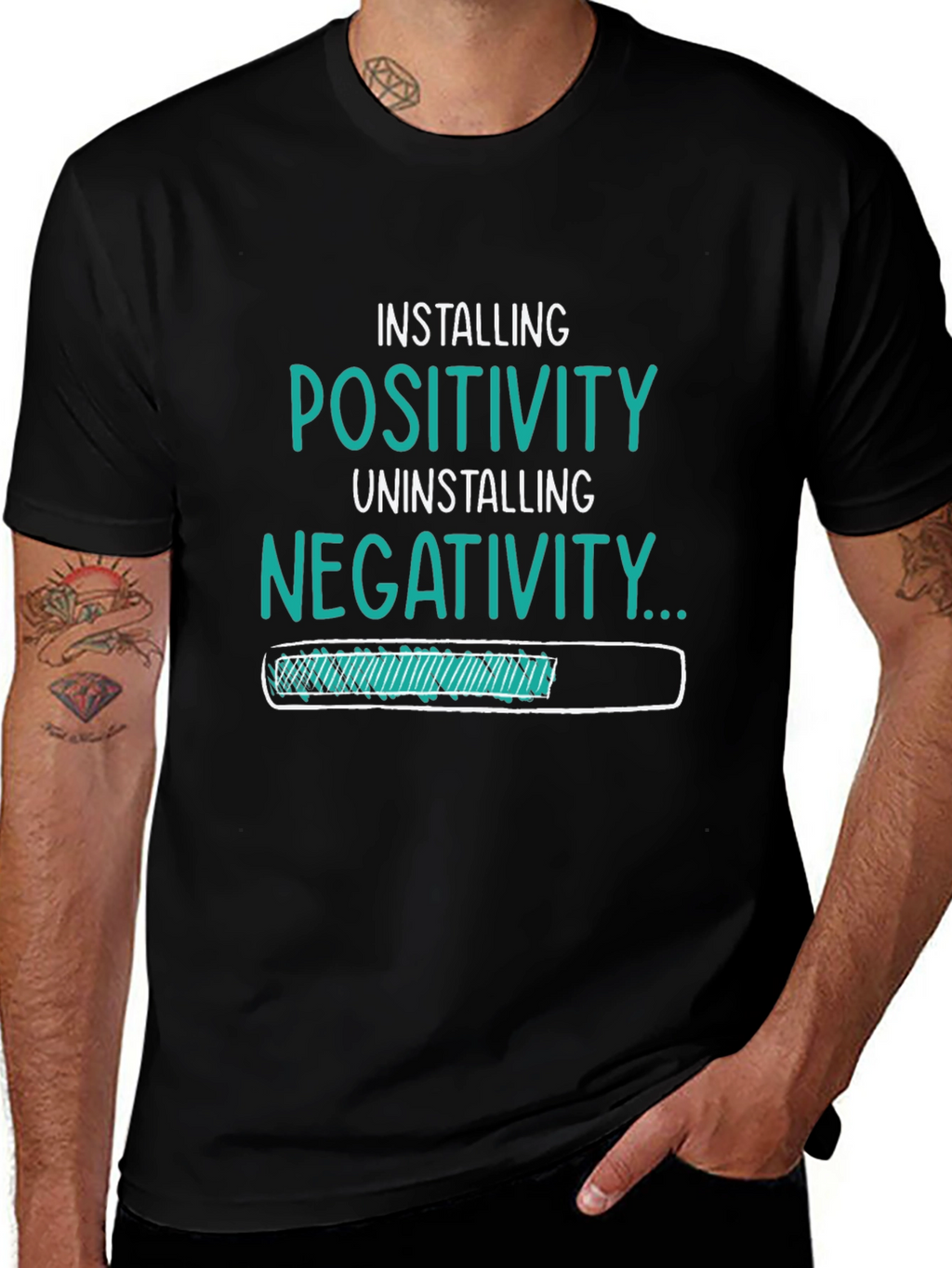 Installing Positivity Graphic T-Shirt
