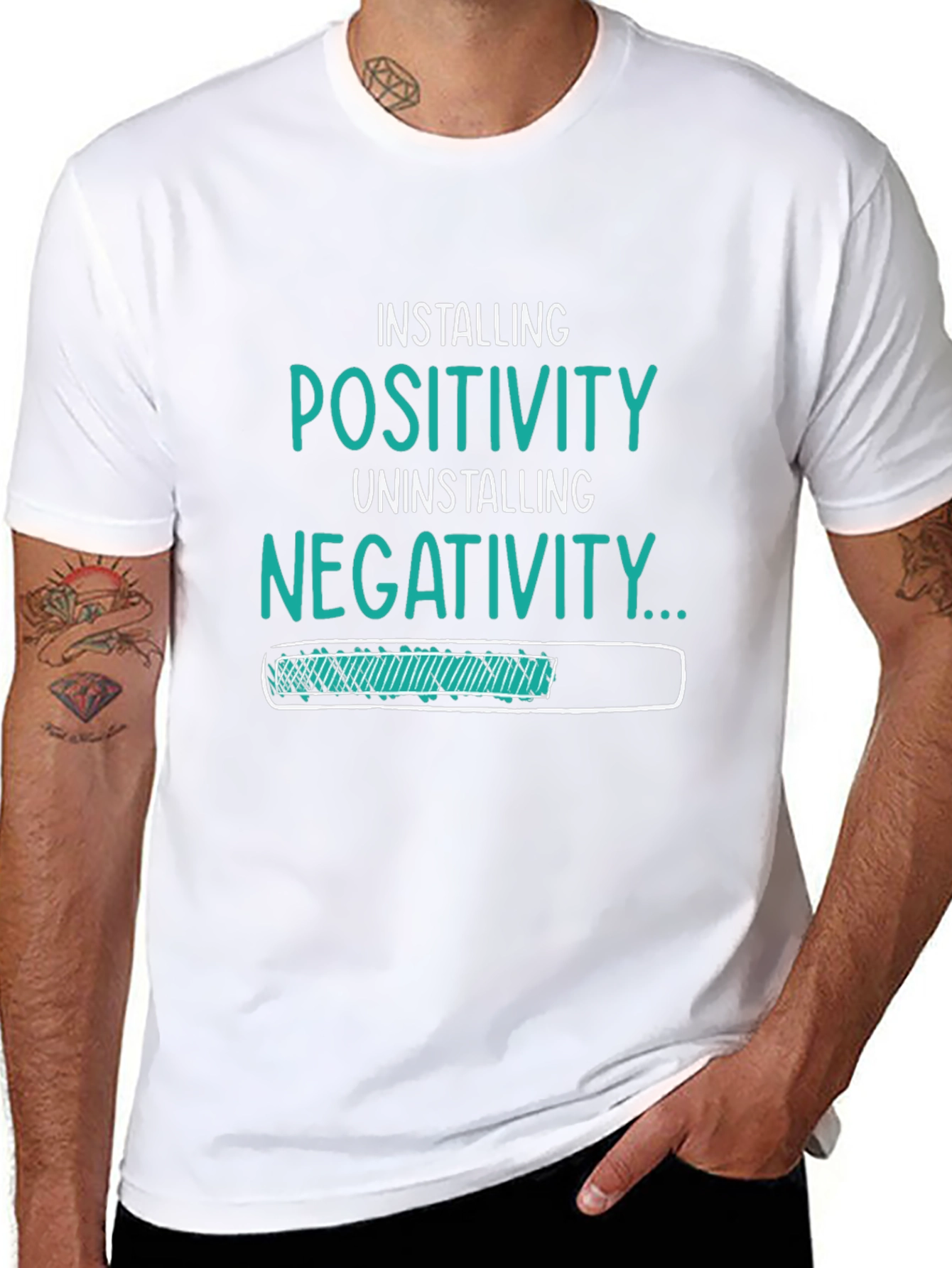 Installing Positivity Graphic T-Shirt