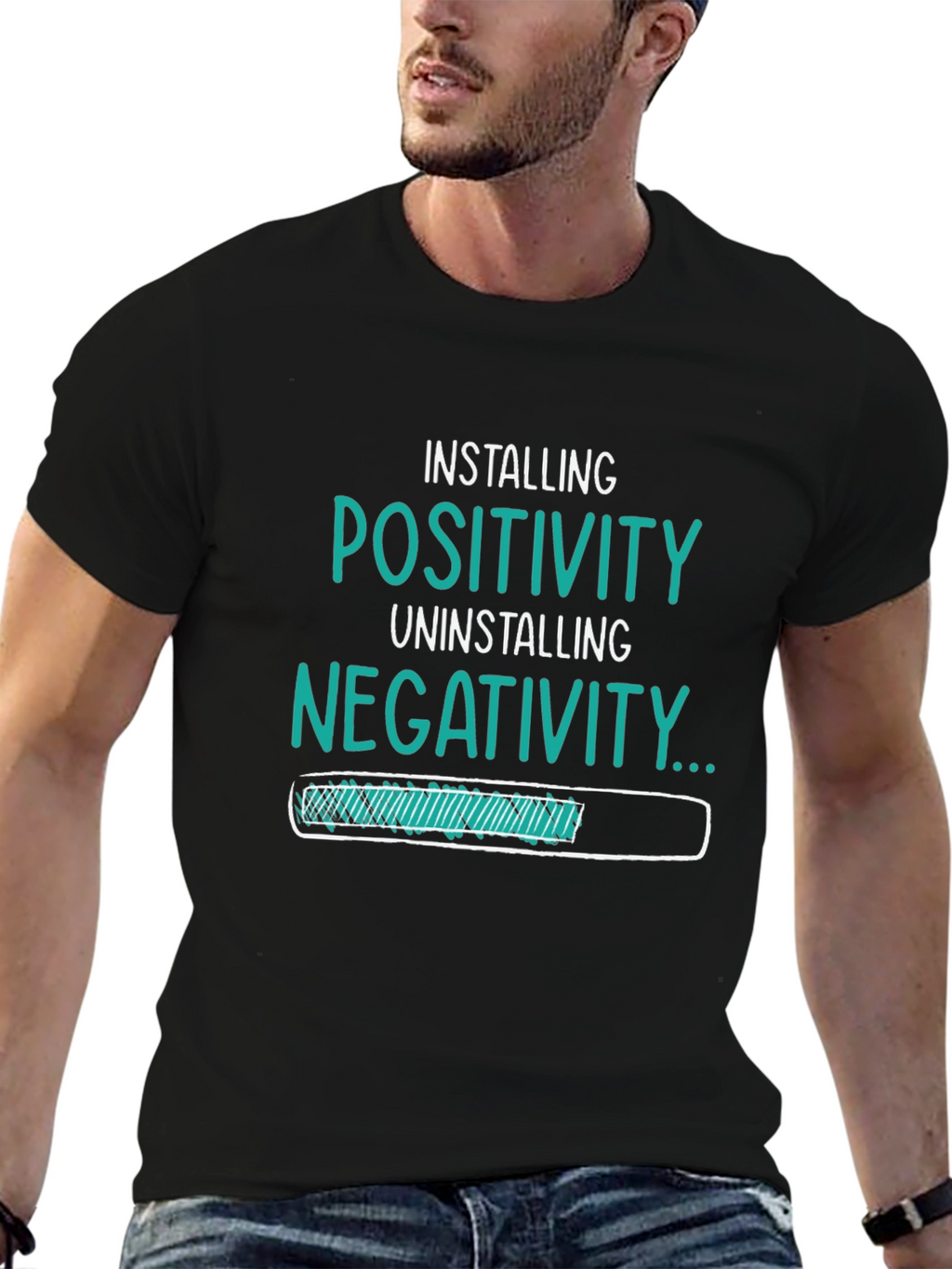 Installing Positivity Graphic T-Shirt