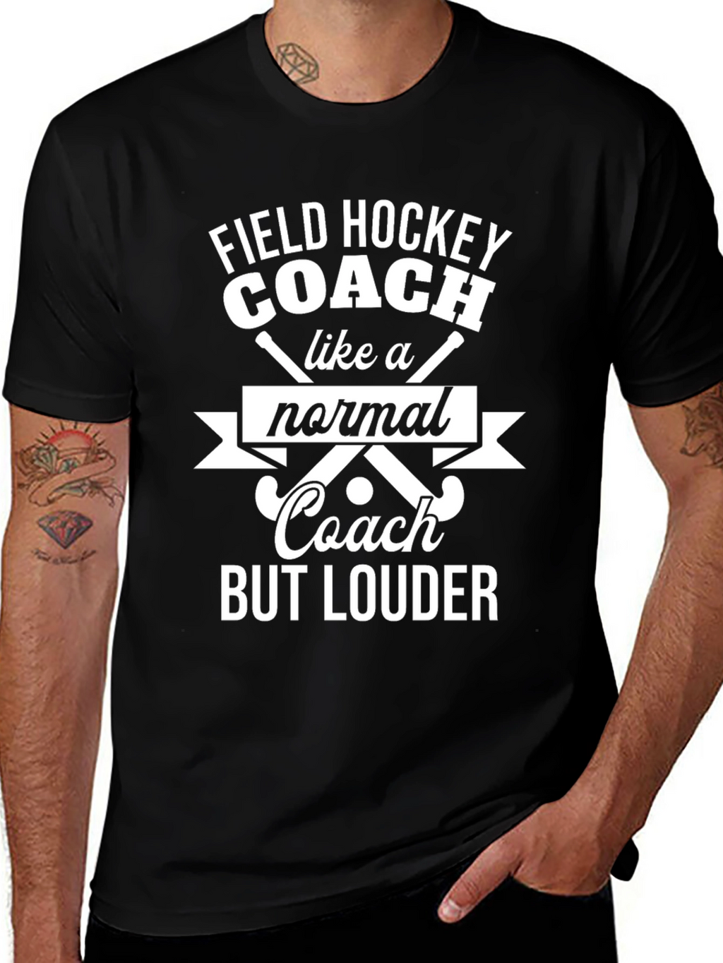 Funny Field Hockey Coach T-Shirt - But Louder!