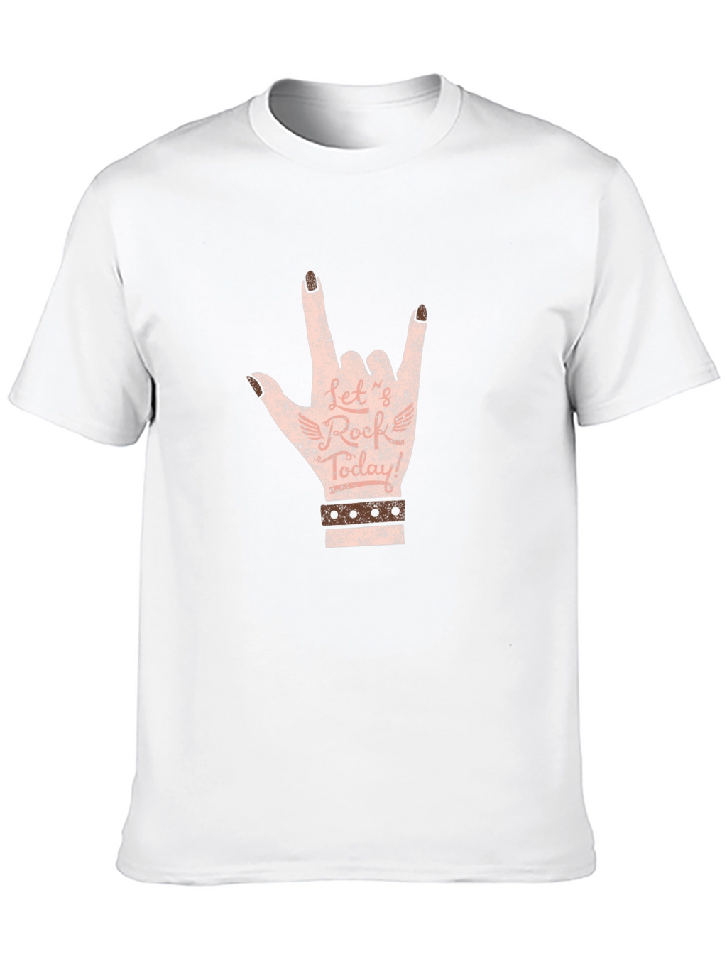 Rock On Hand Graphic Tee - Black