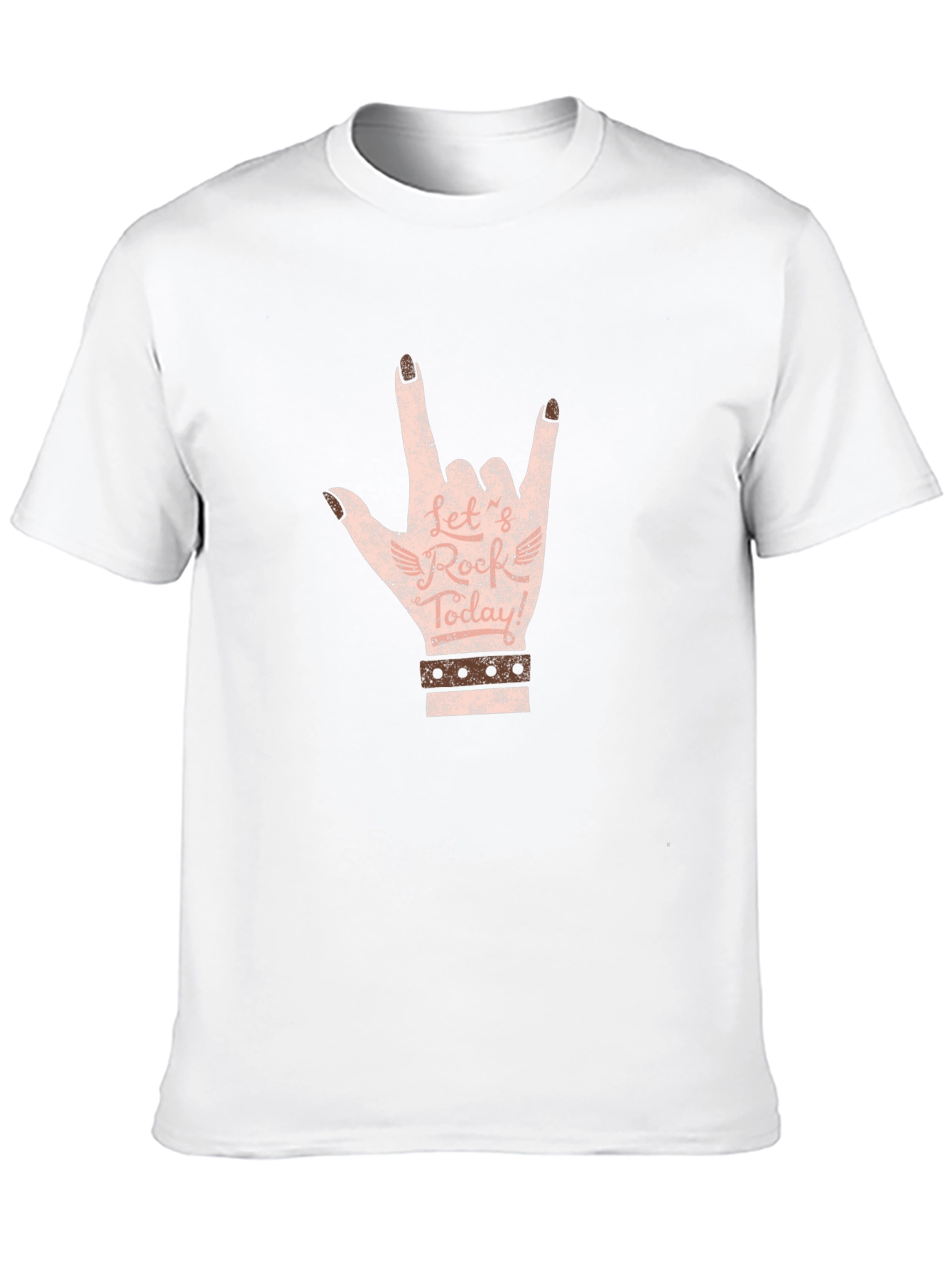 Rock On Hand Graphic Tee - Black