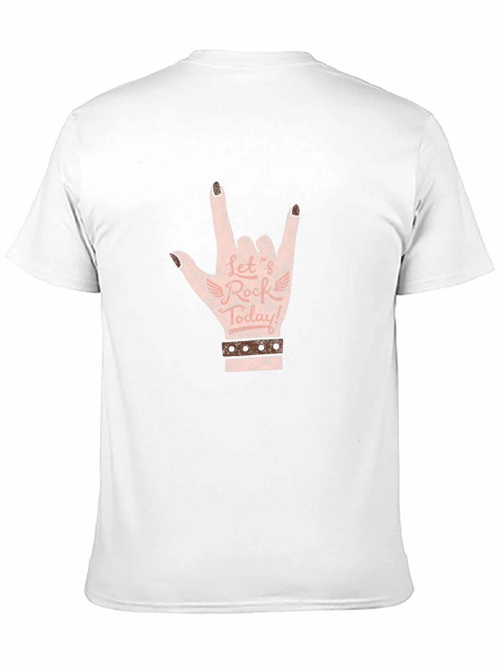 Rock On Hand Graphic Tee - Black