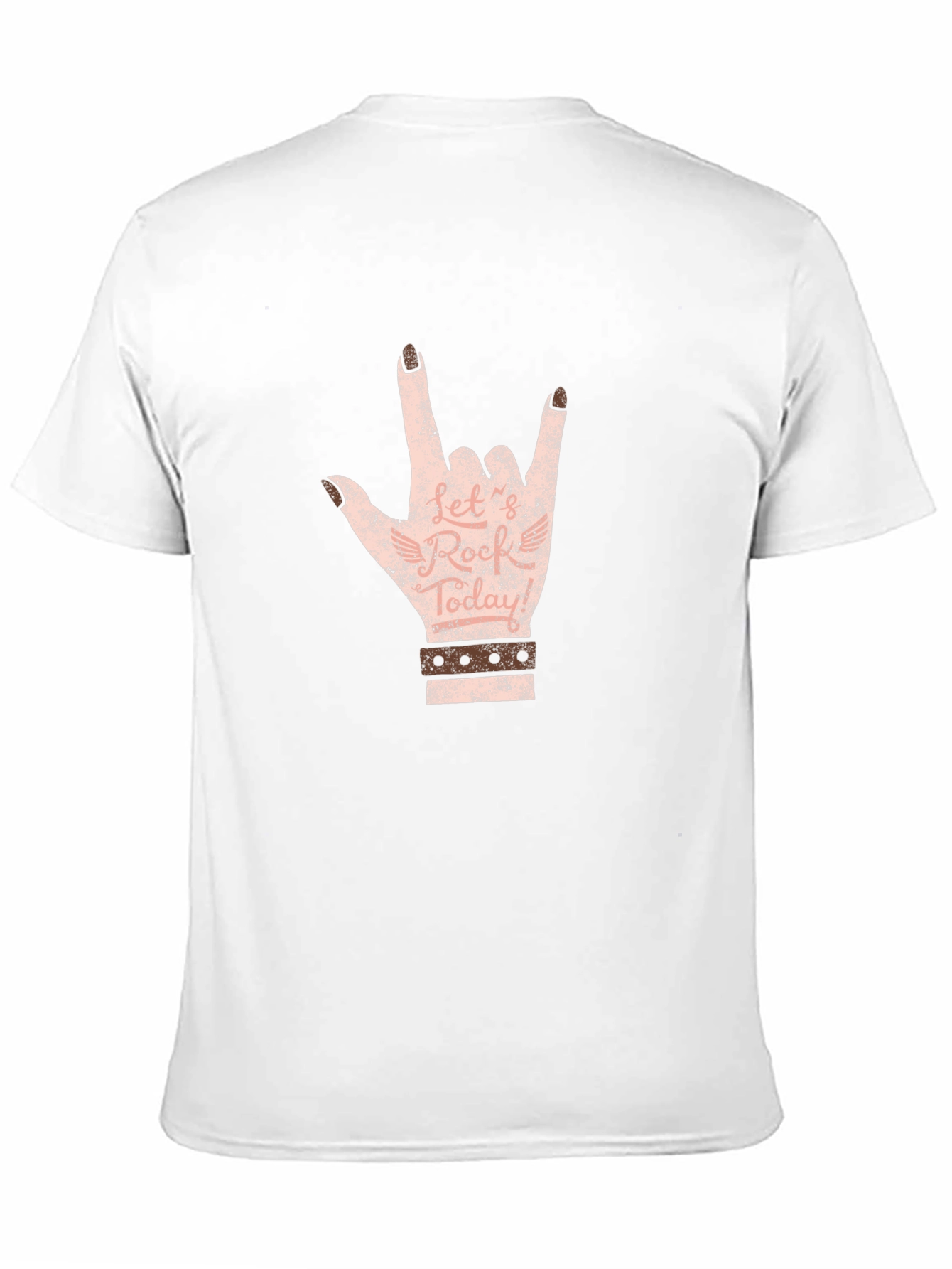 Rock On Hand Graphic Tee - Black
