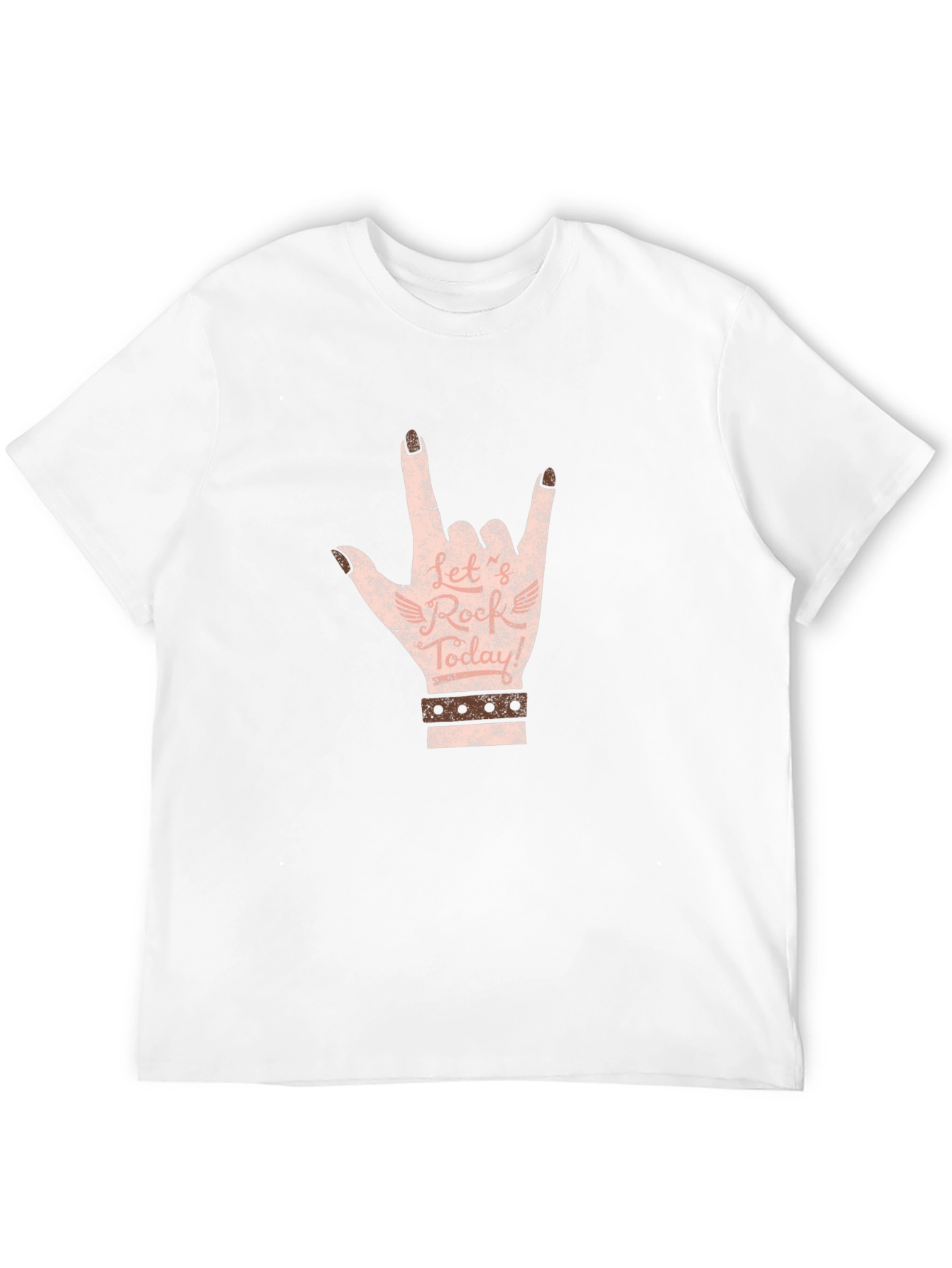 Rock On Hand Graphic Tee - Black