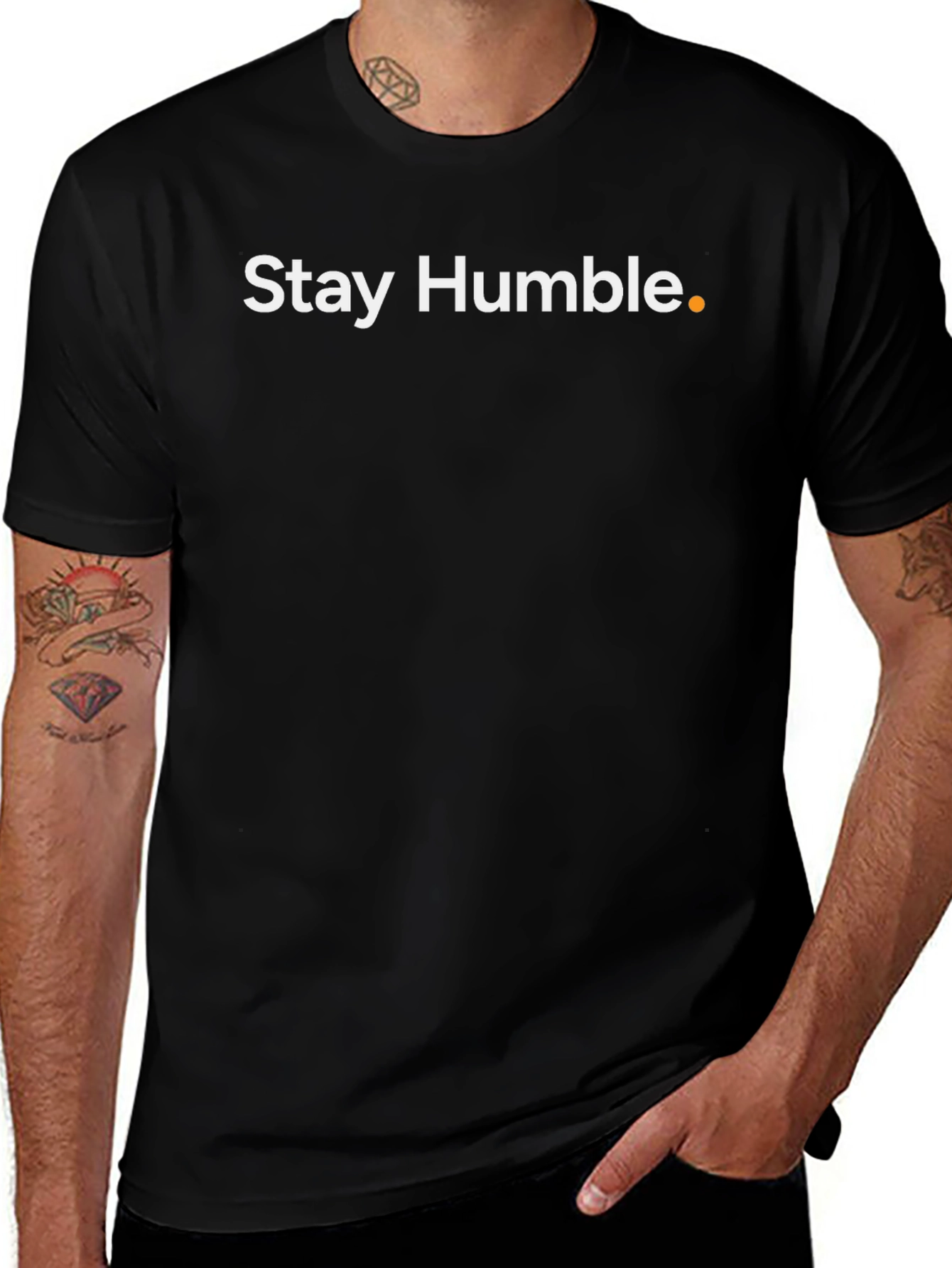 Stay Humble Black Graphic Tee