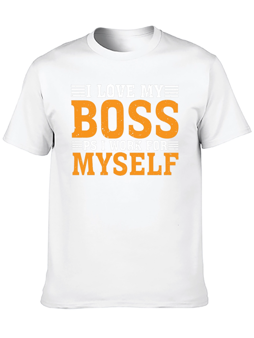 I Love My Boss Funny T-Shirt
