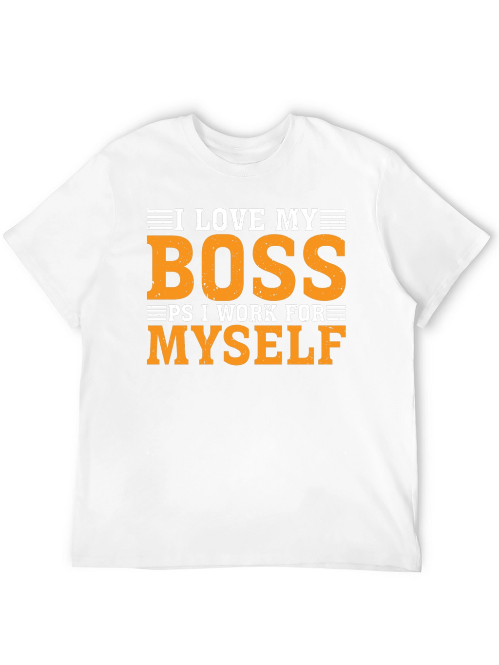 I Love My Boss Funny T-Shirt