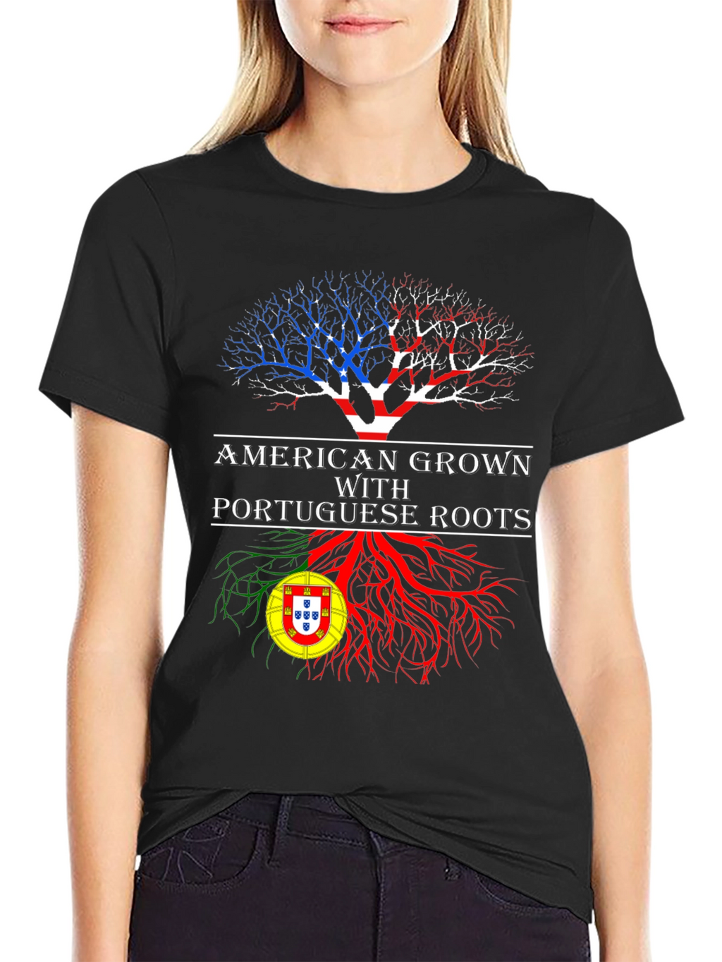 American Grown Portuguese Roots T-Shirt