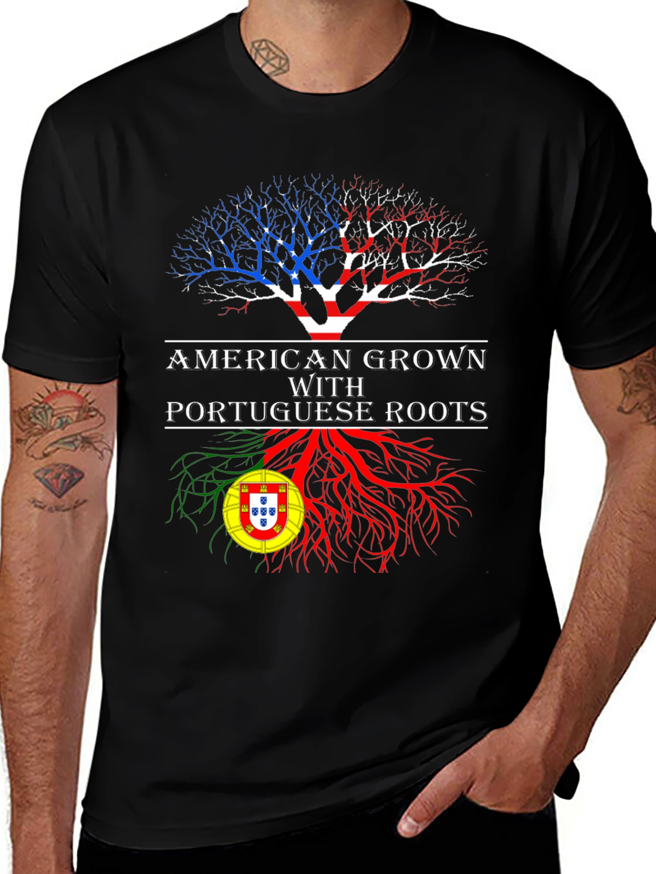 American Grown Portuguese Roots T-Shirt