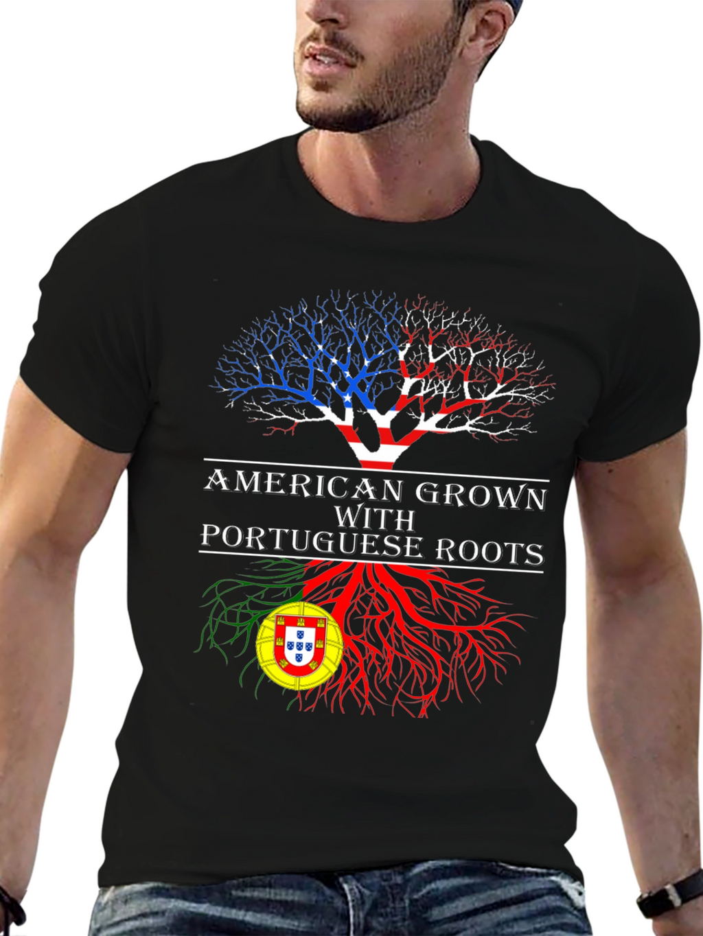 American Grown Portuguese Roots T-Shirt