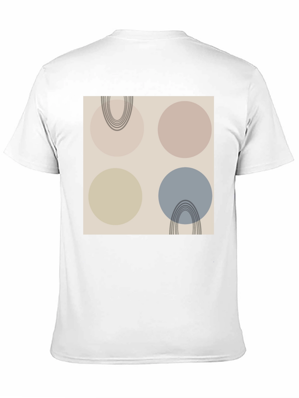 Abstract Circle Pattern Graphic Tee