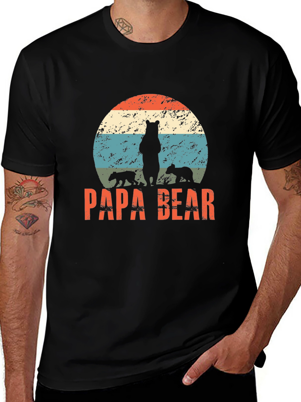 Papa Bear Graphic T-Shirt