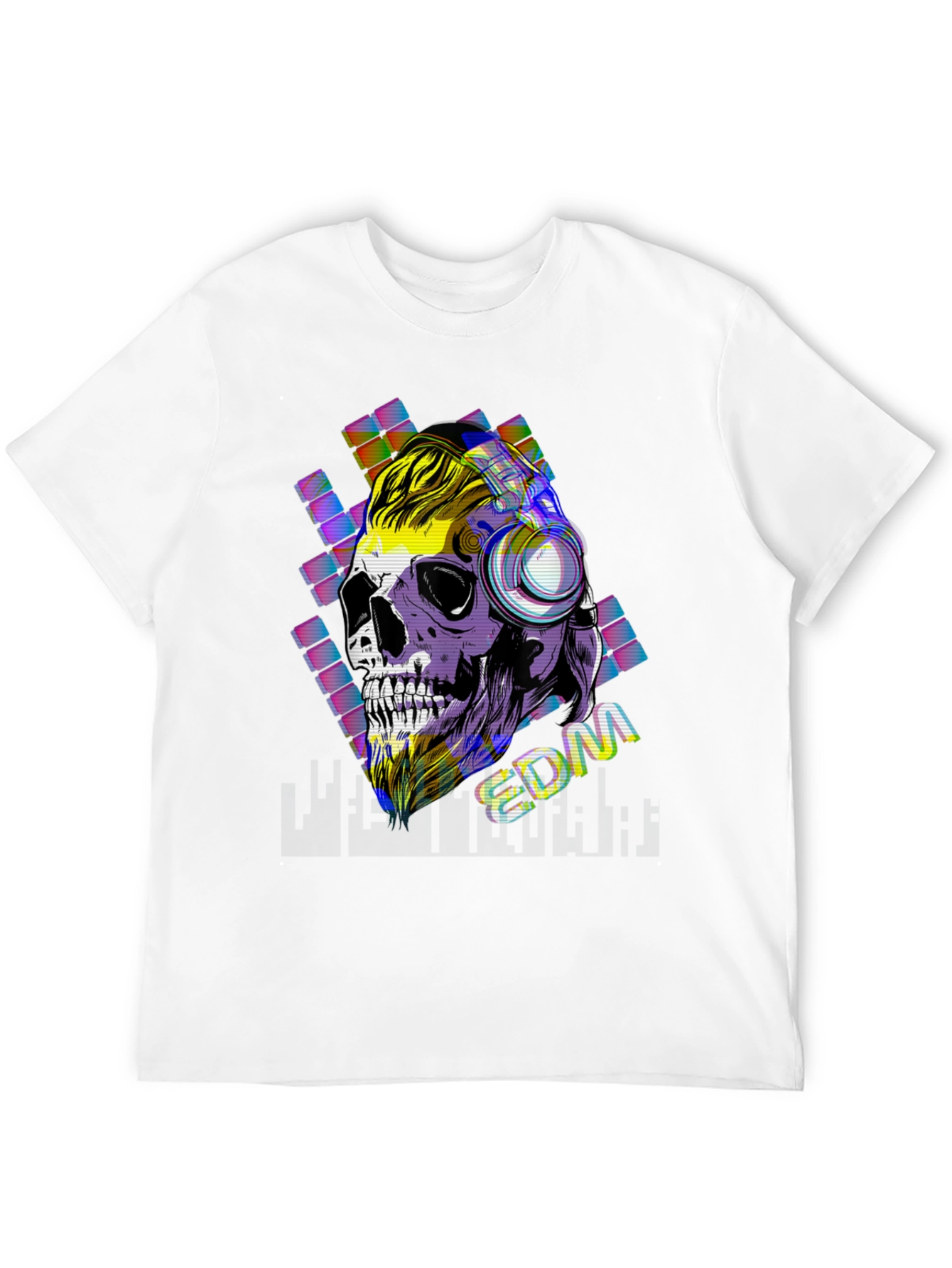 Skull EDM Graphic T-Shirt - Cool Music Lover Tee
