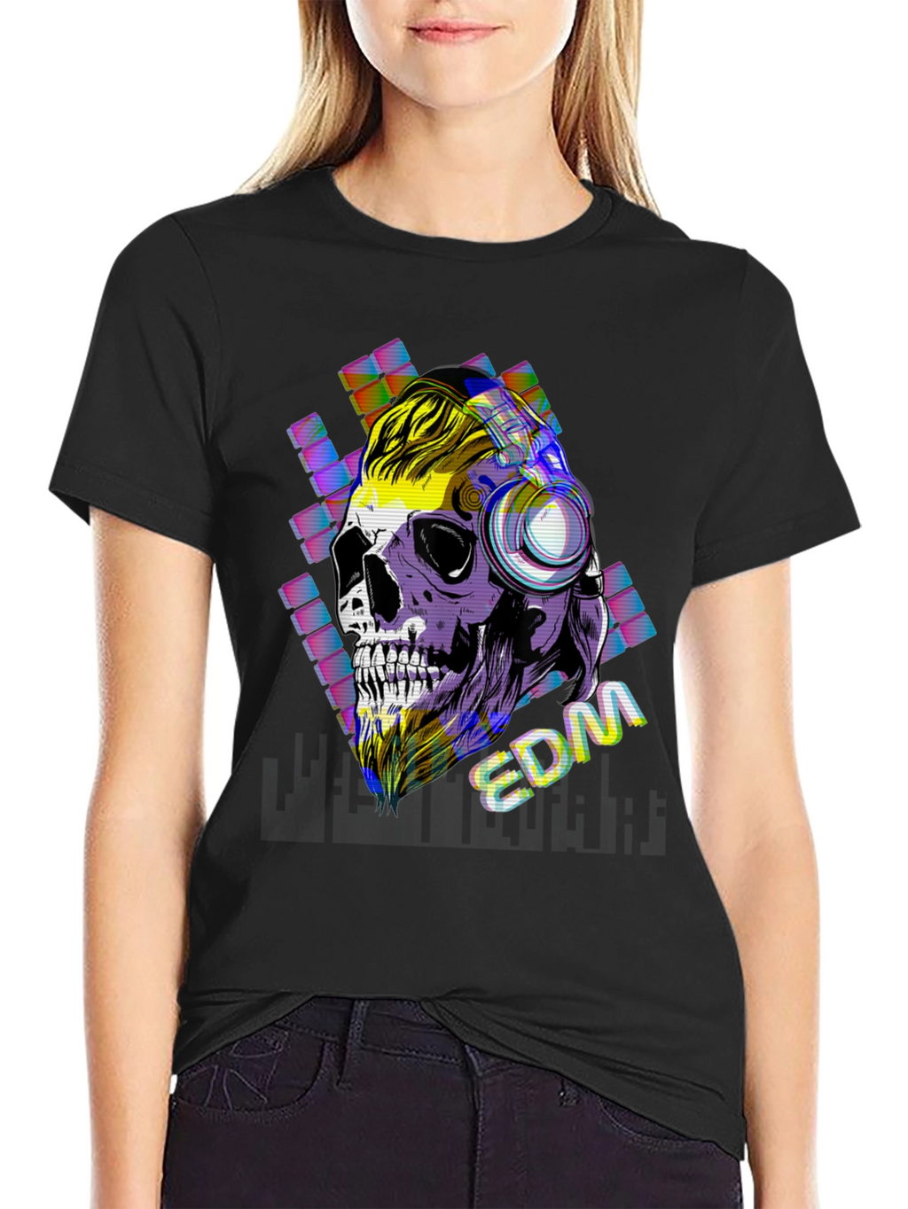 Skull EDM Graphic T-Shirt - Cool Music Lover Tee