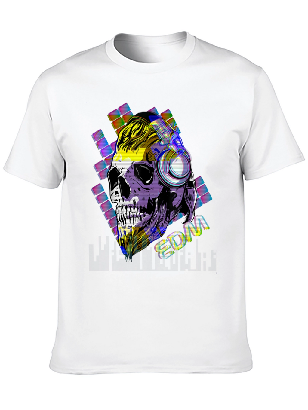 Skull EDM Graphic T-Shirt - Cool Music Lover Tee