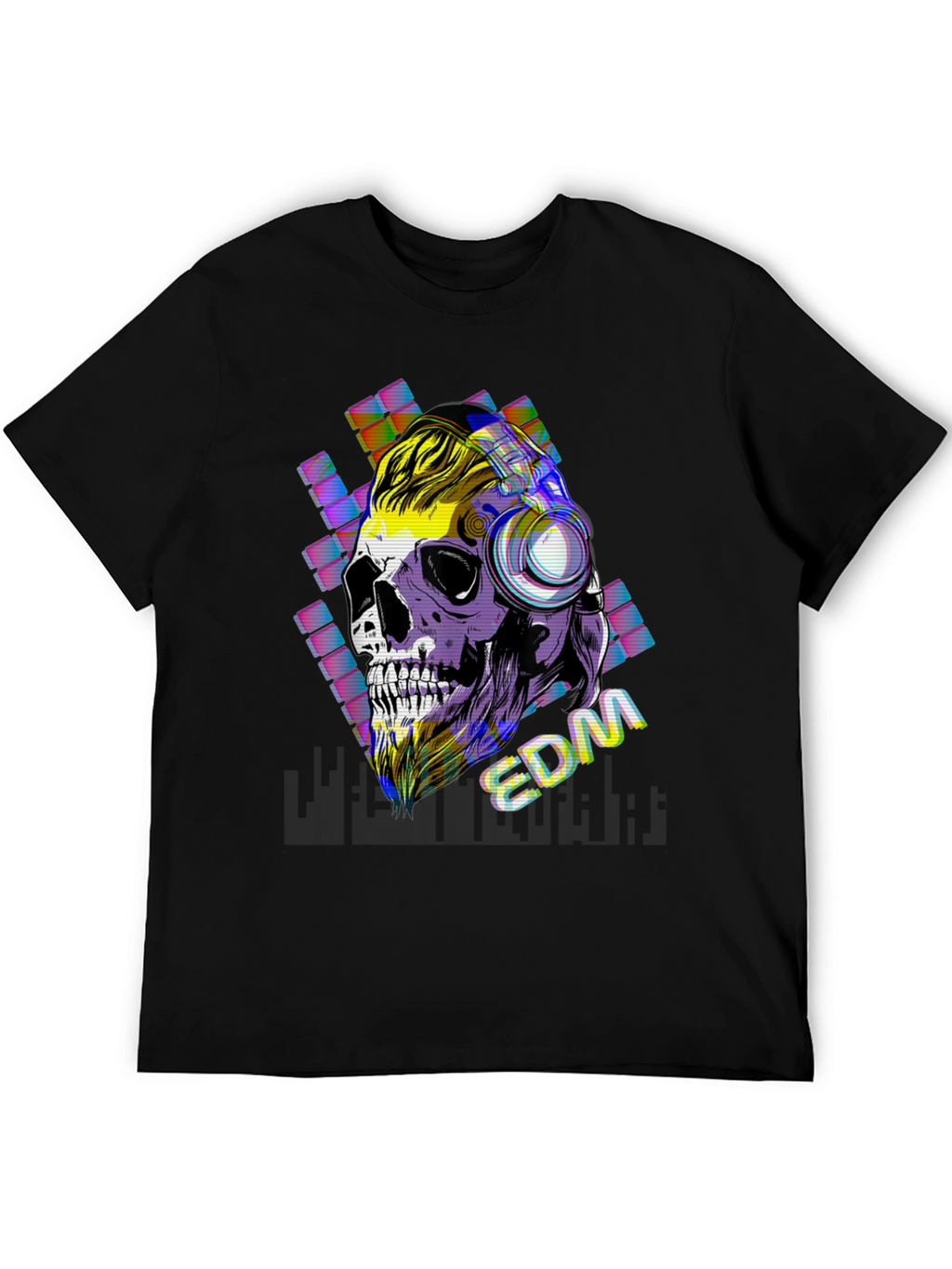 Skull EDM Graphic T-Shirt - Cool Music Lover Tee
