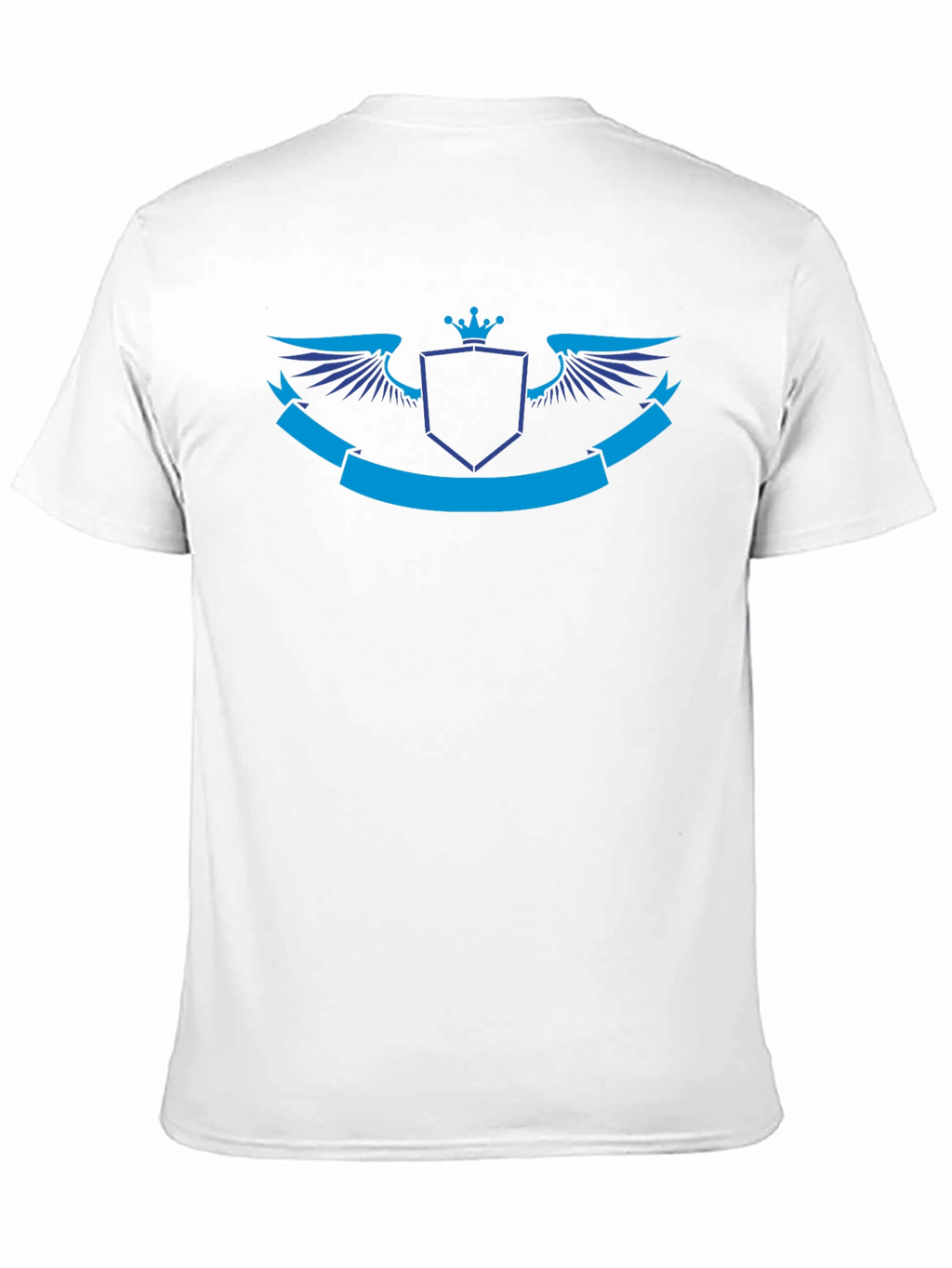 Black T-Shirt with Royal Emblem Design