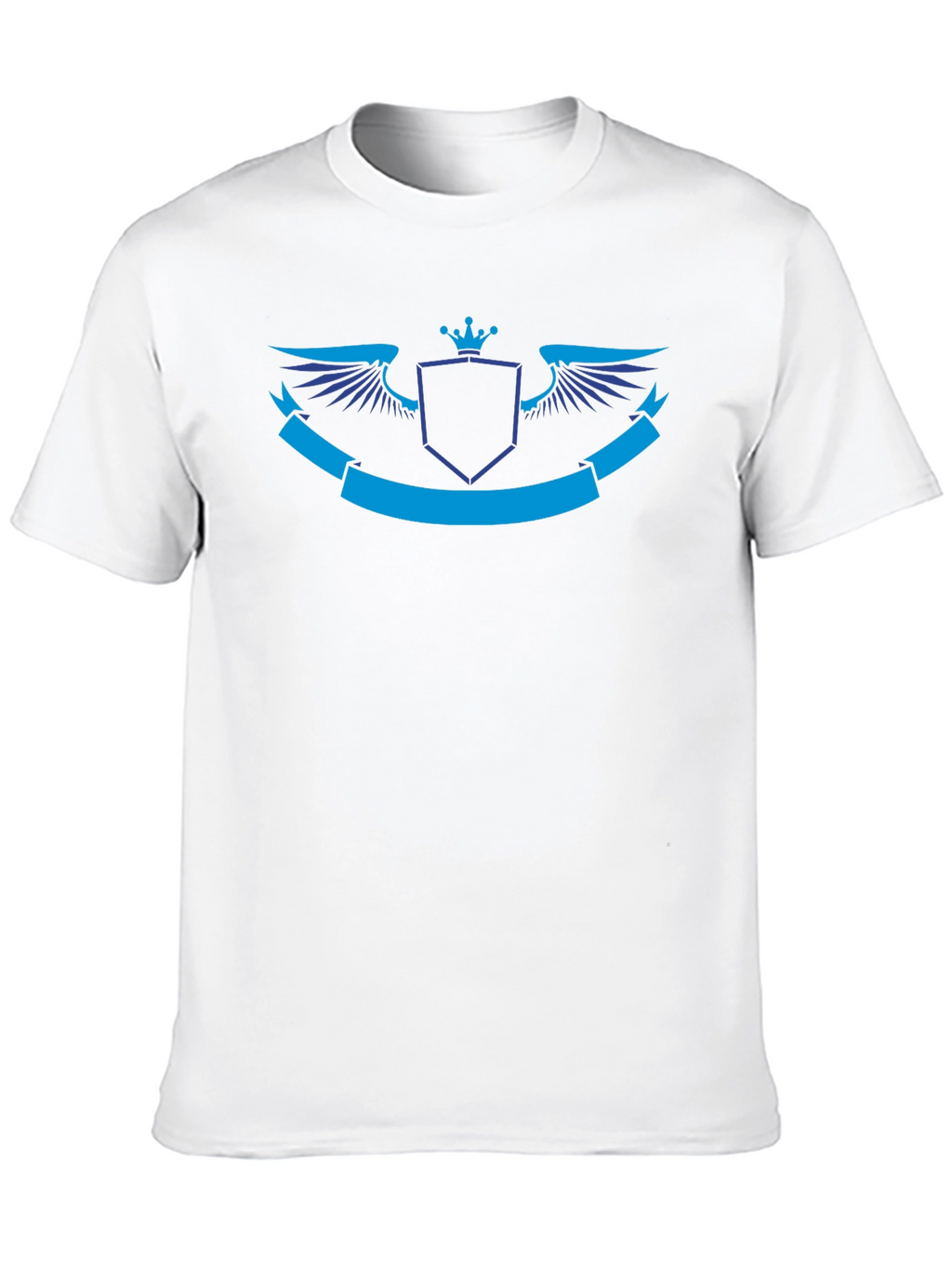 Black T-Shirt with Royal Emblem Design