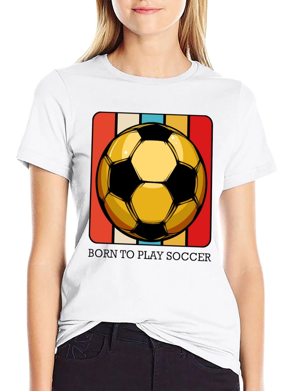 Born to Play Soccer T-Shirt - Retro Style
